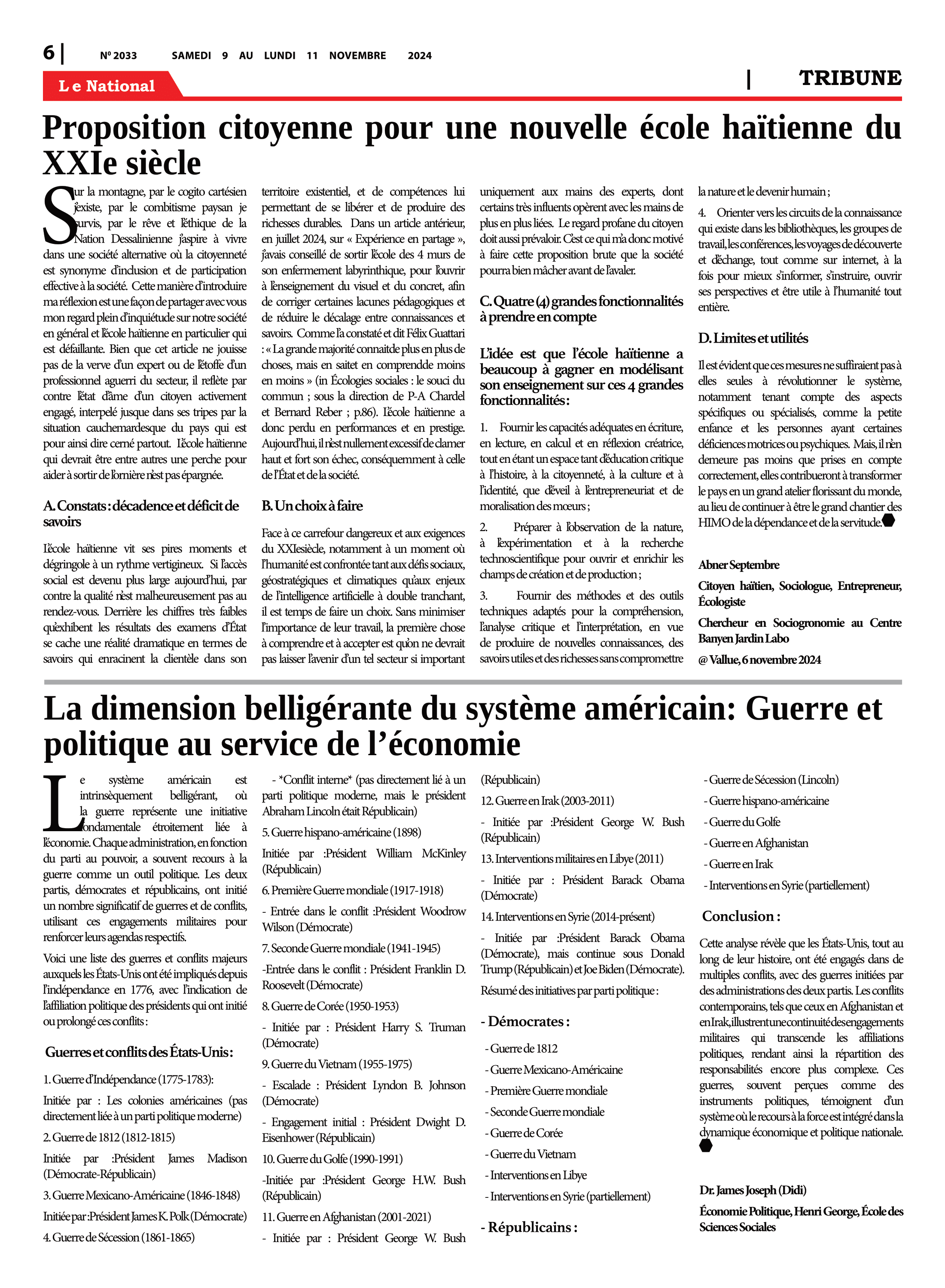 Page 6 de l'édition 2033