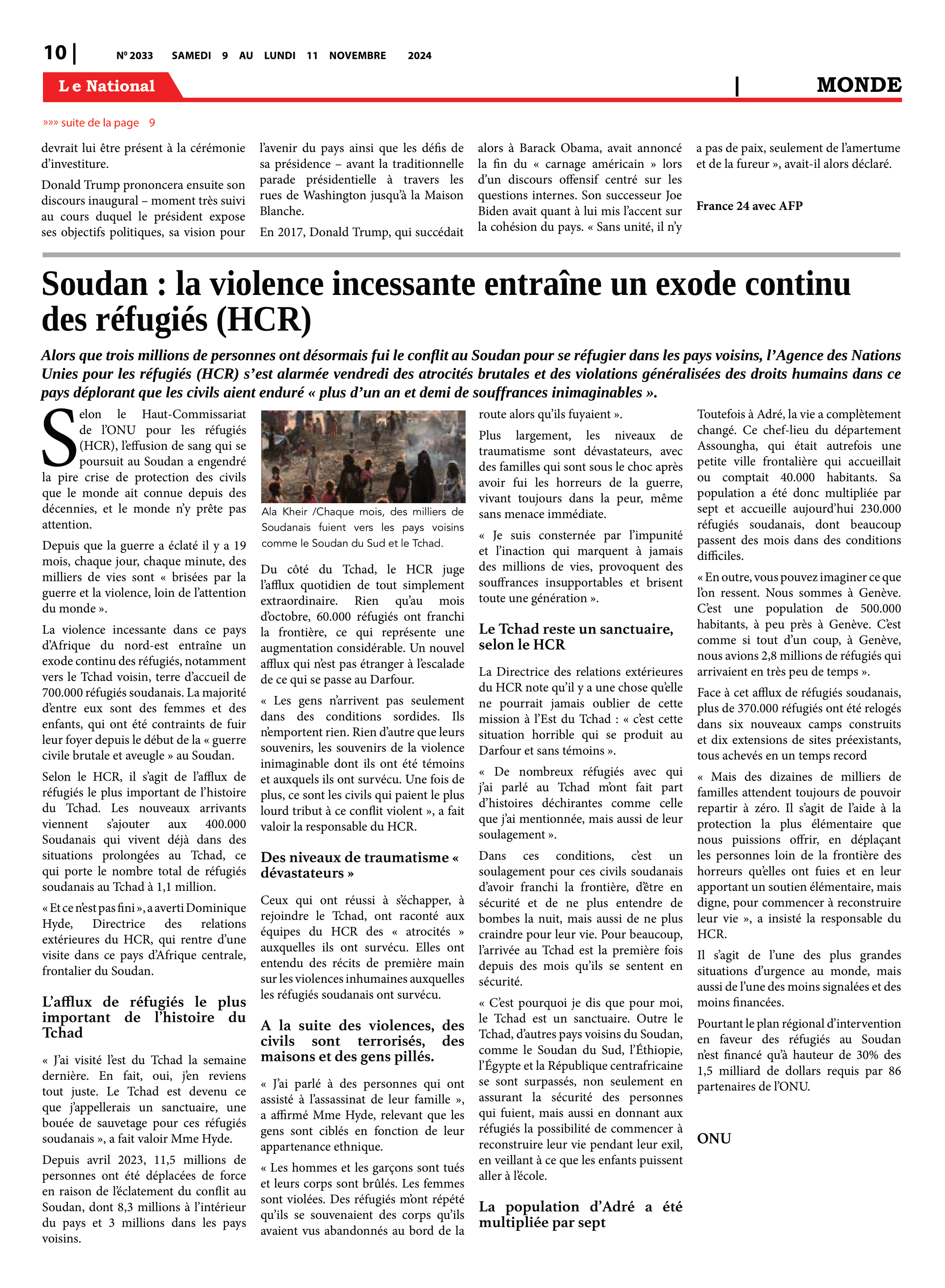 Page 10 de l'édition 2033