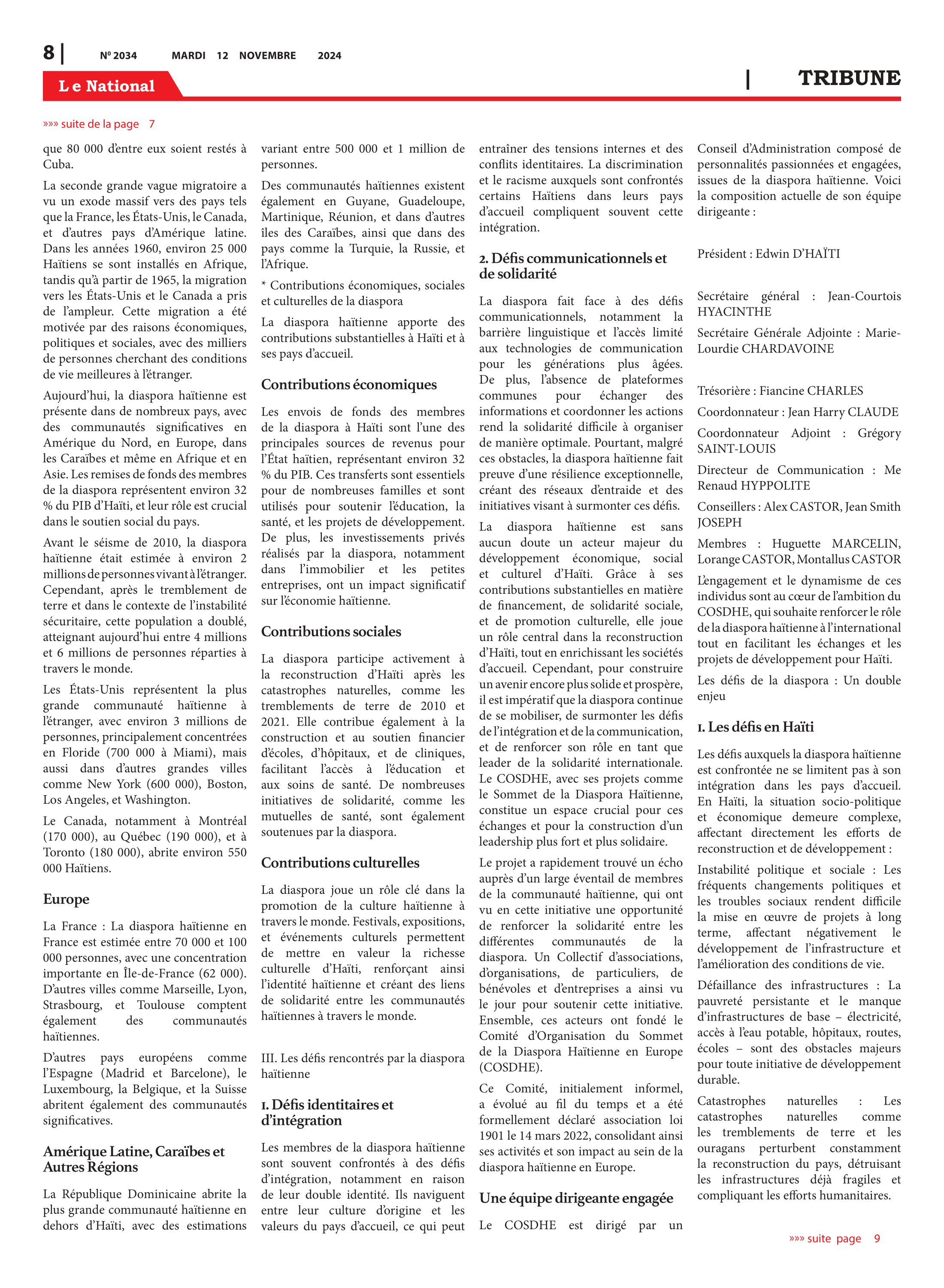 Page 8 de l'édition 2034