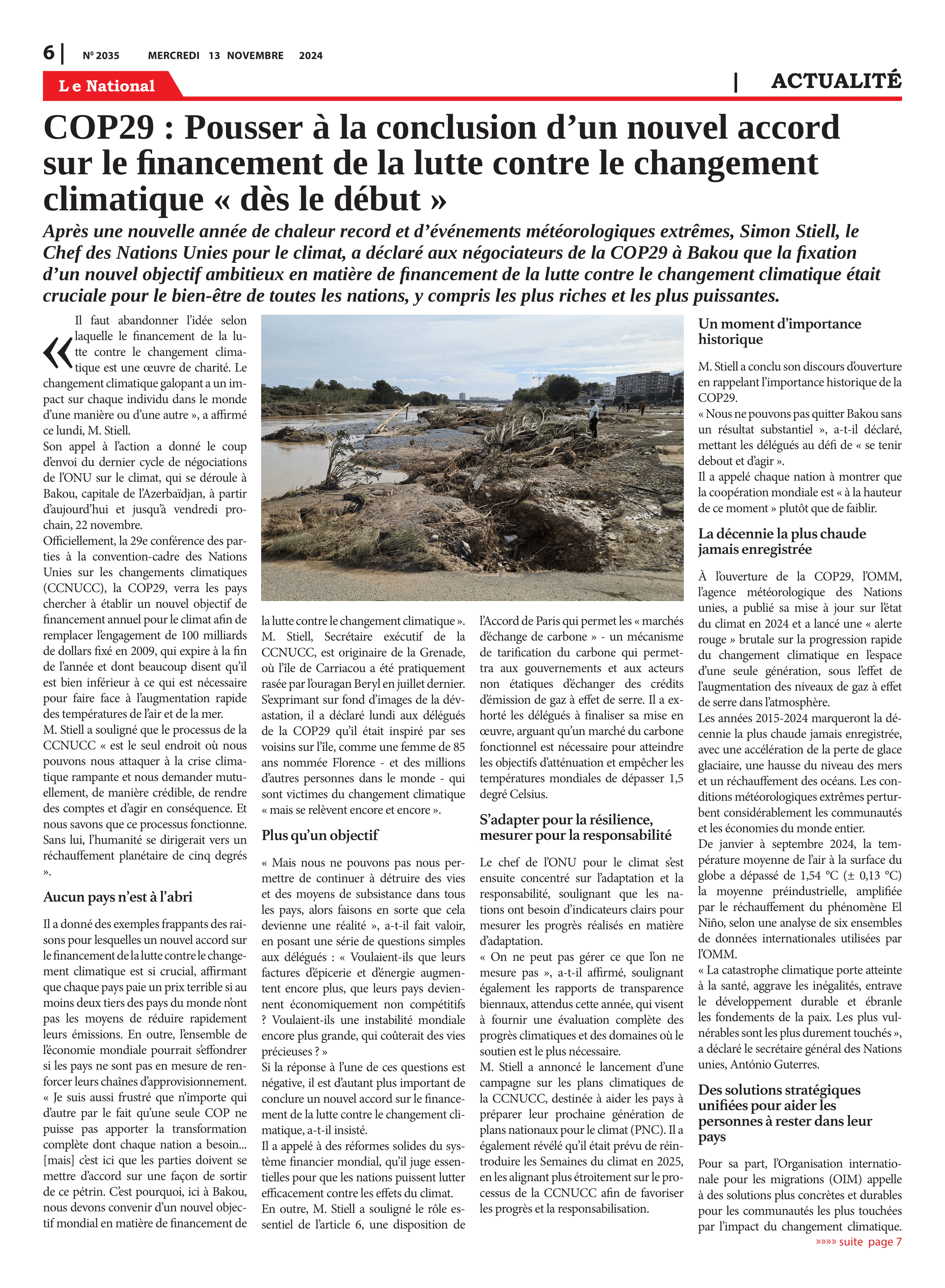Page 6 de l'édition 2035