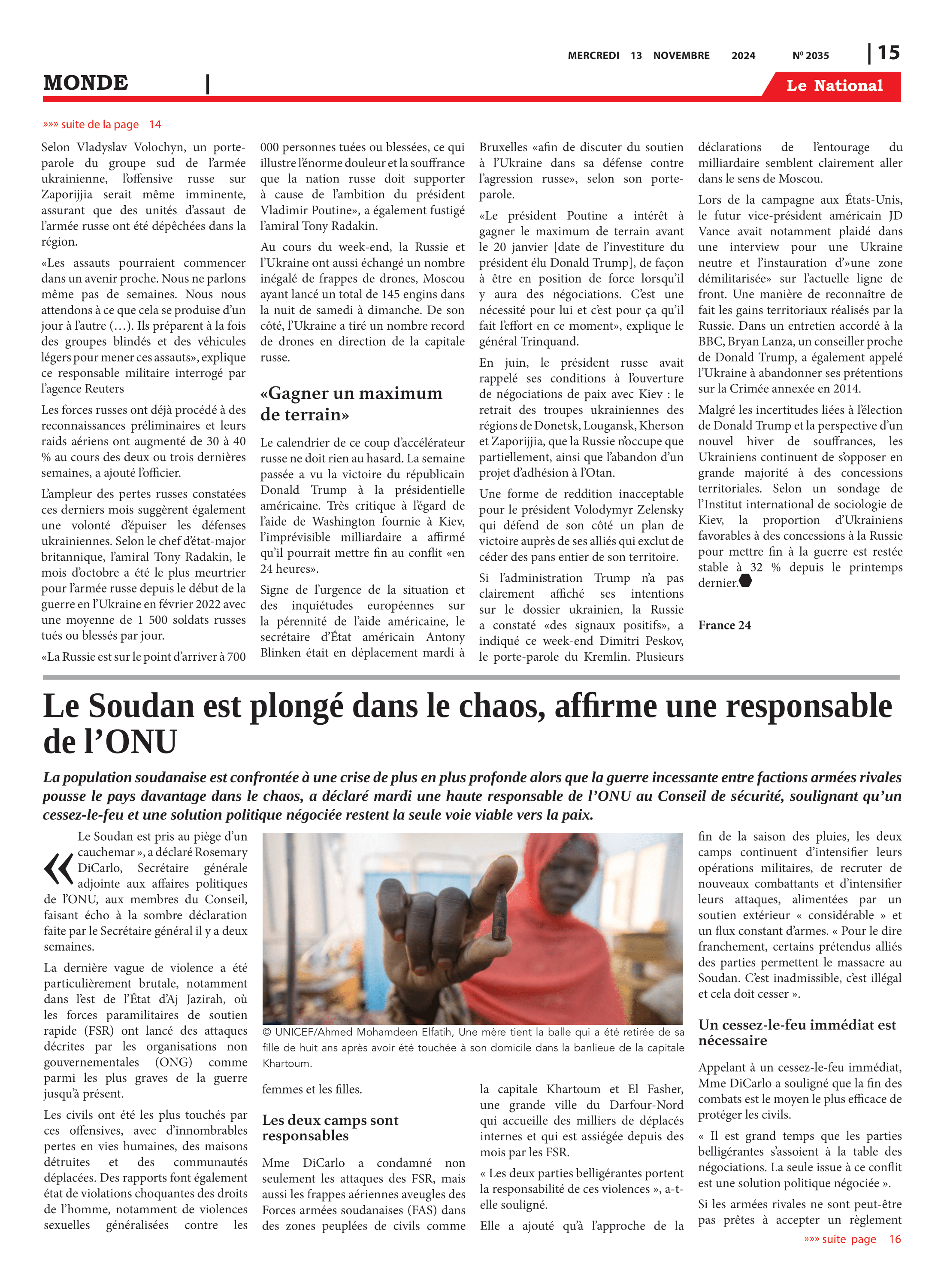 Page 15 de l'édition 2035