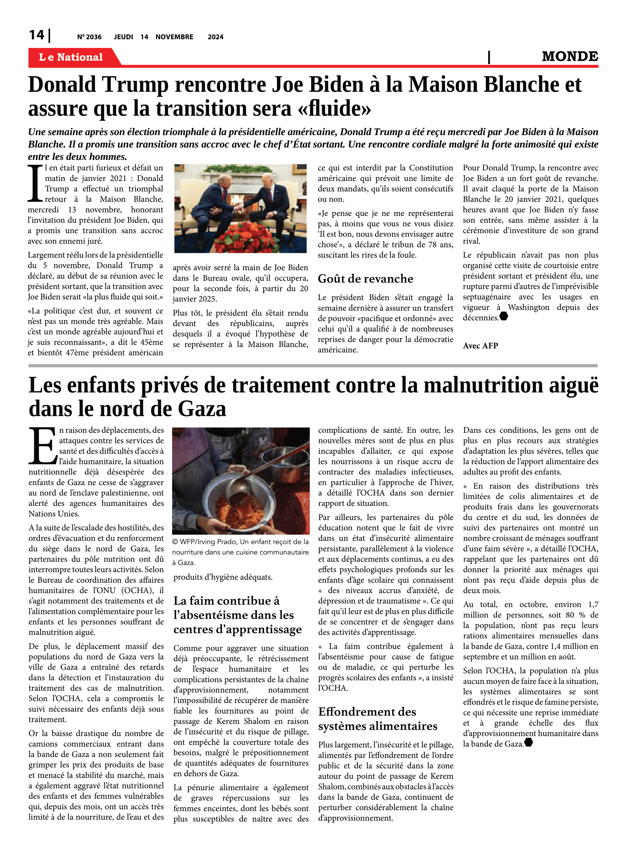 Page 14 de l'édition 2036