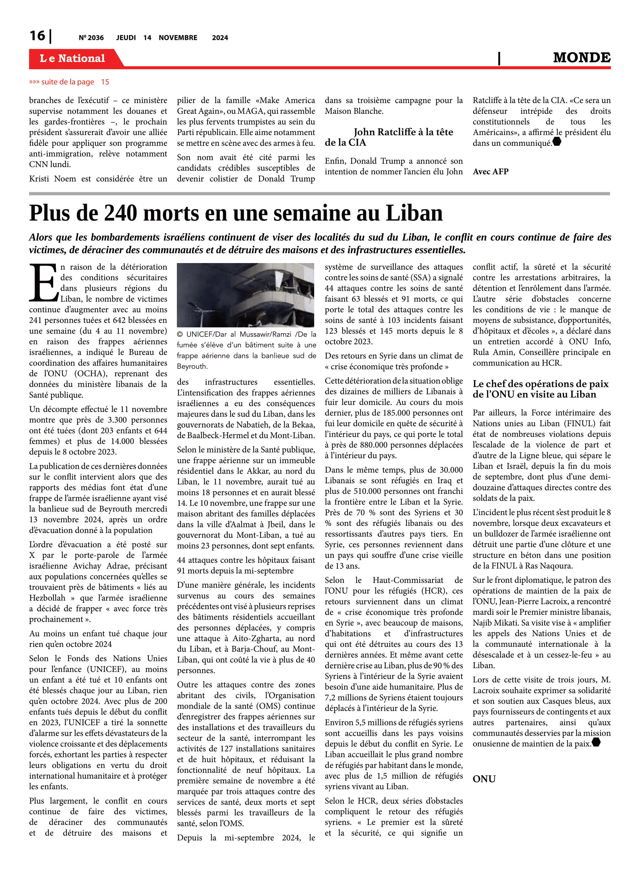 Page 16 de l'édition 2036