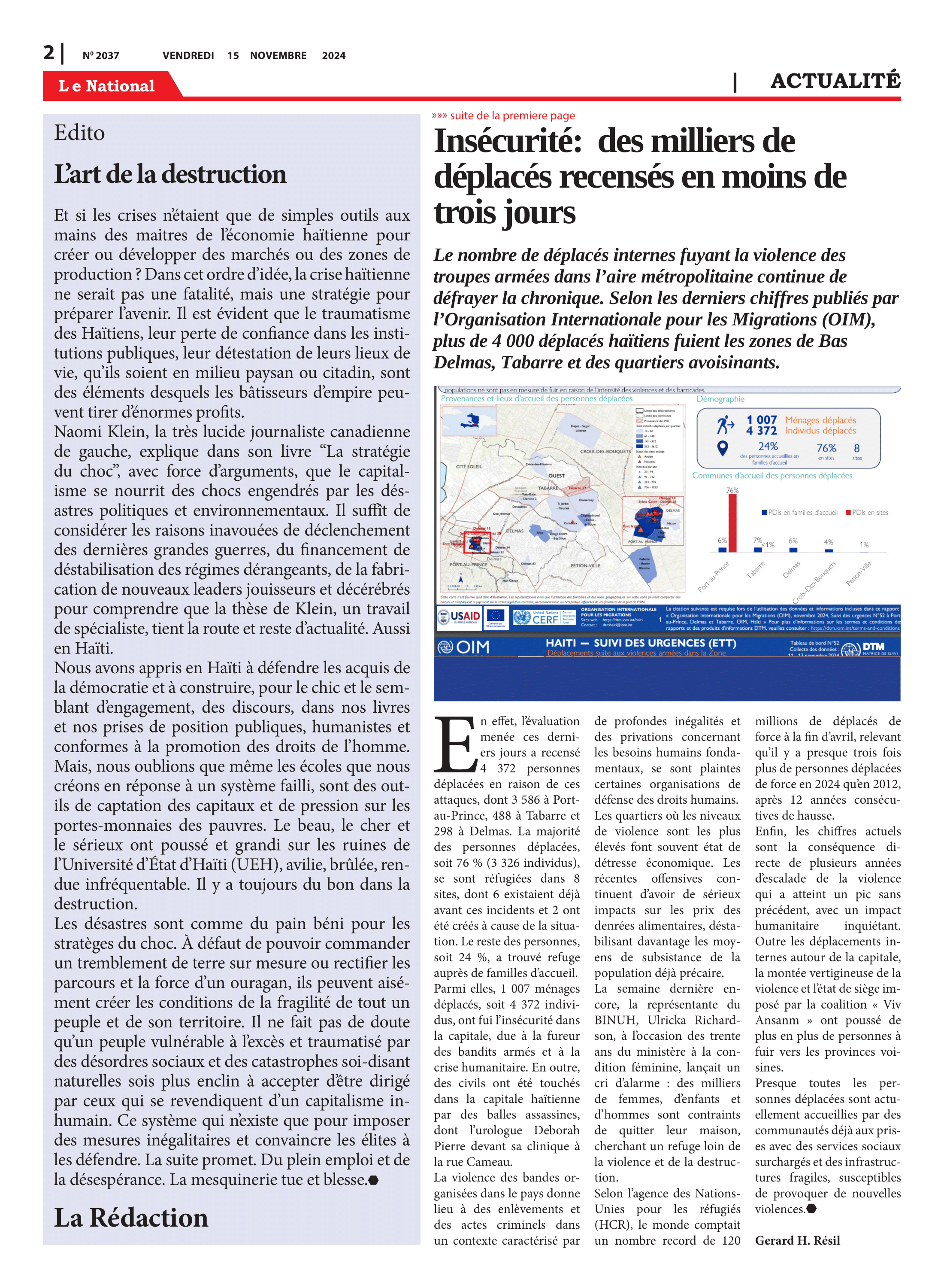 Page 2 de l'édition 2037