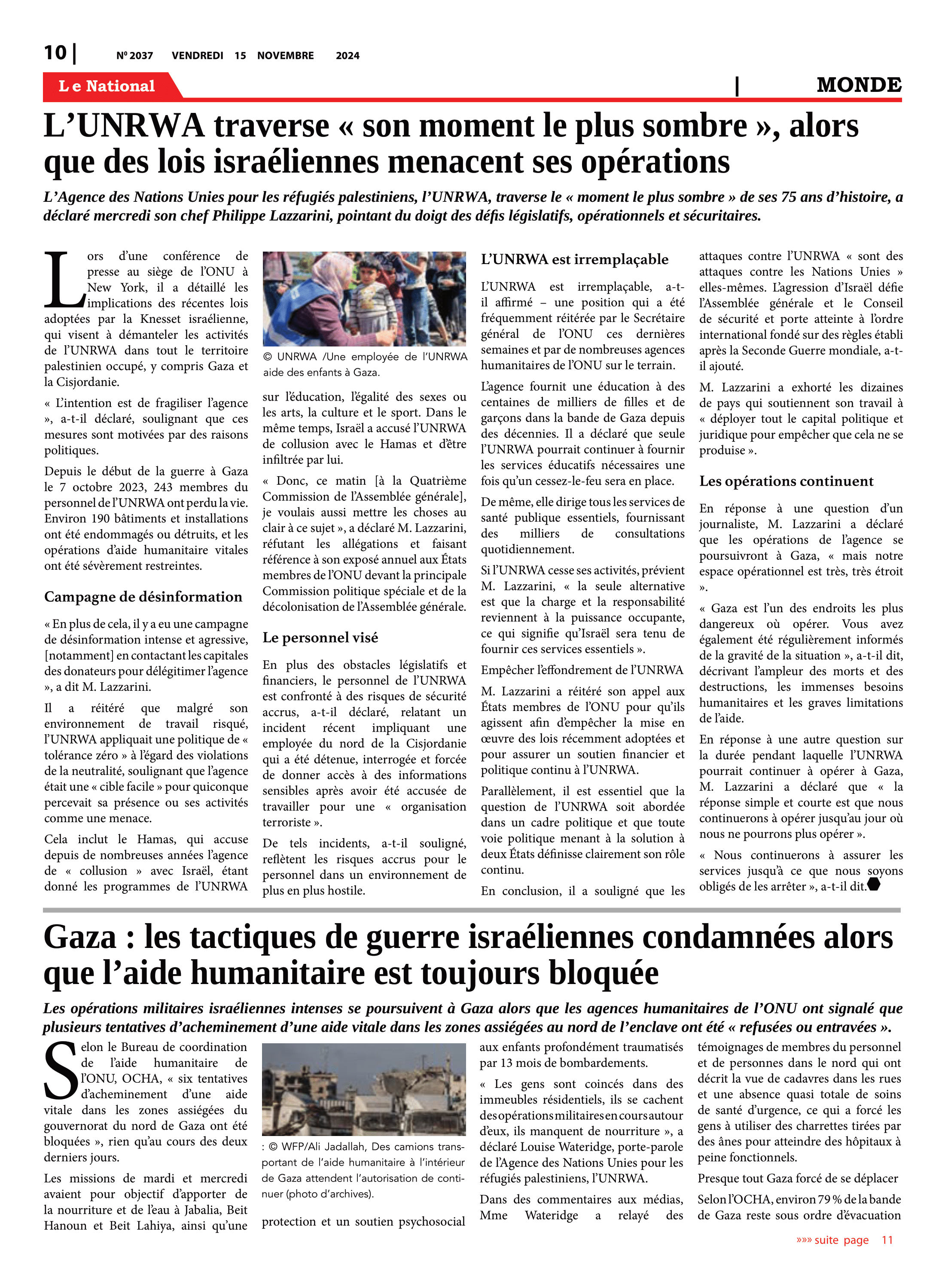 Page 10 de l'édition 2037