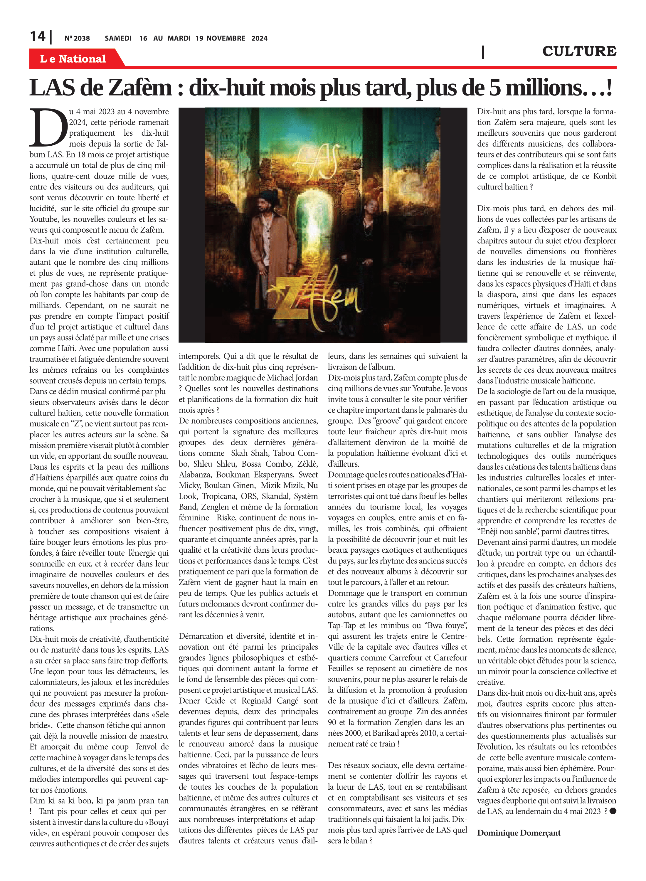 Page 14 de l'édition 2038