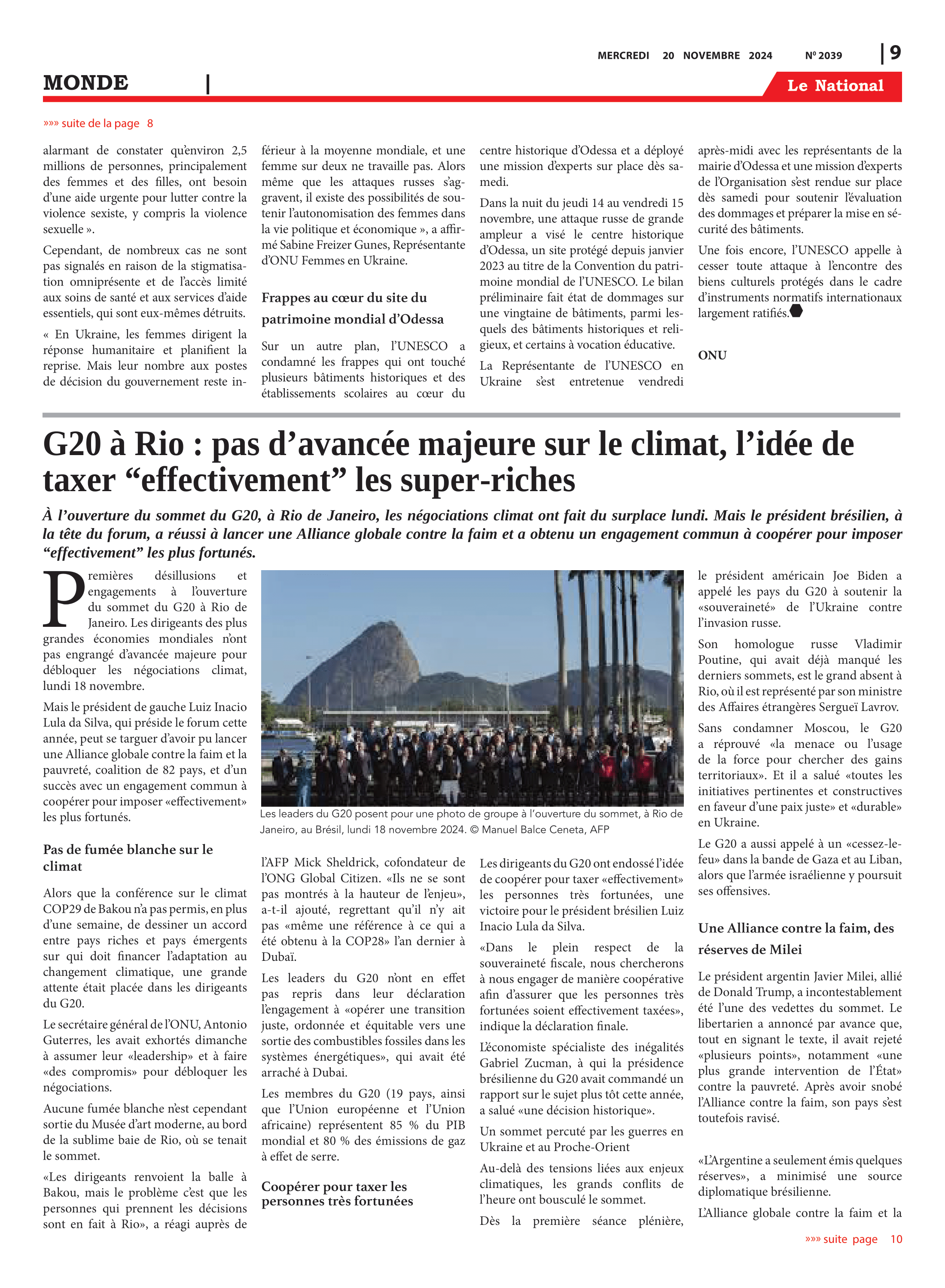 Page 11 de l'édition 2039