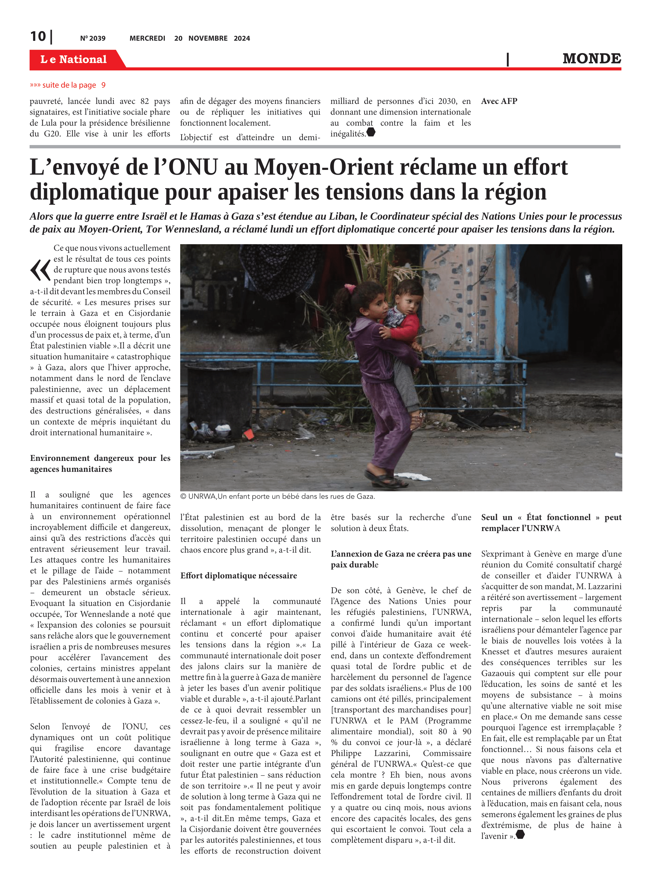 Page 12 de l'édition 2039