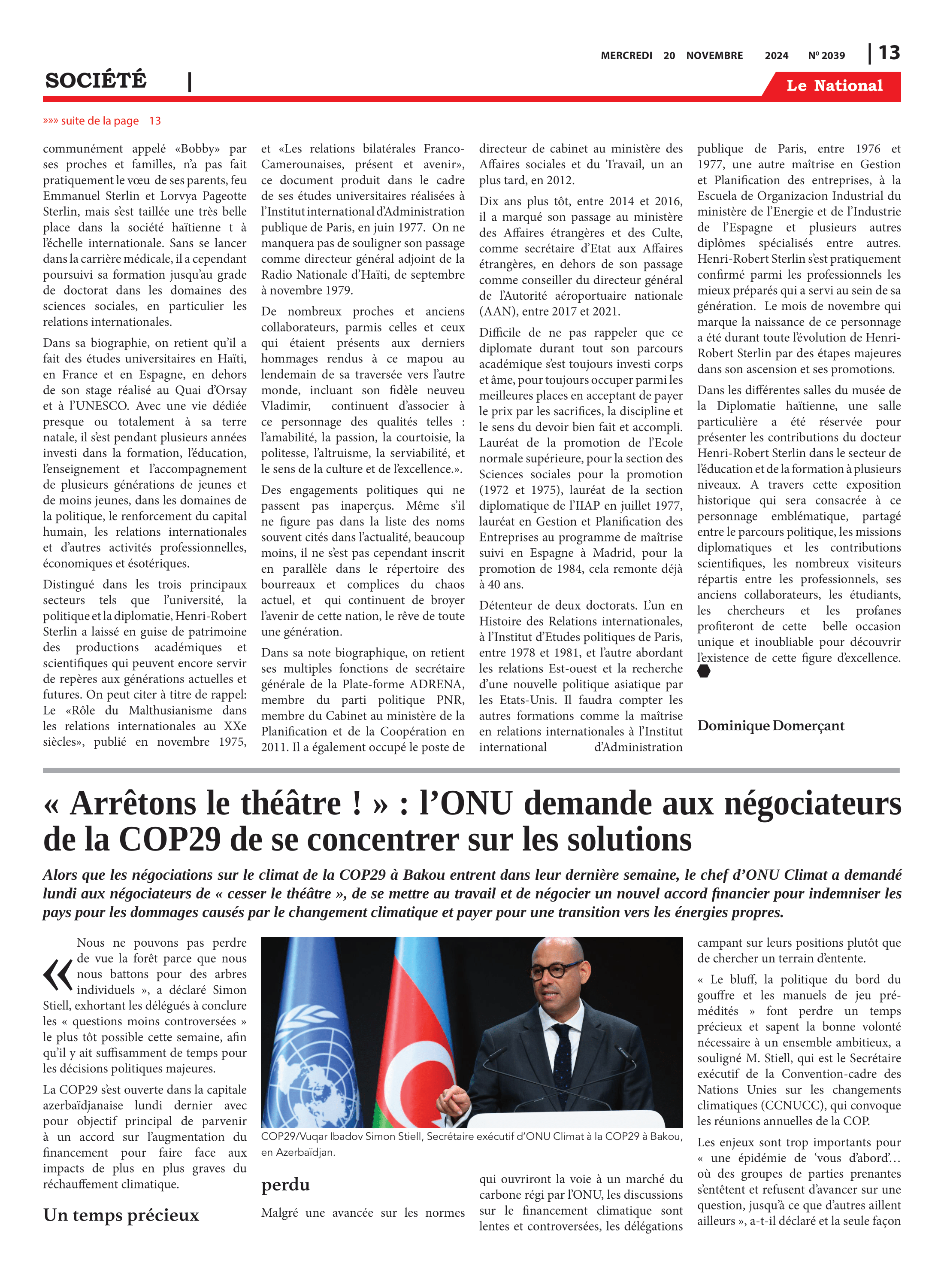 Page 15 de l'édition 2039