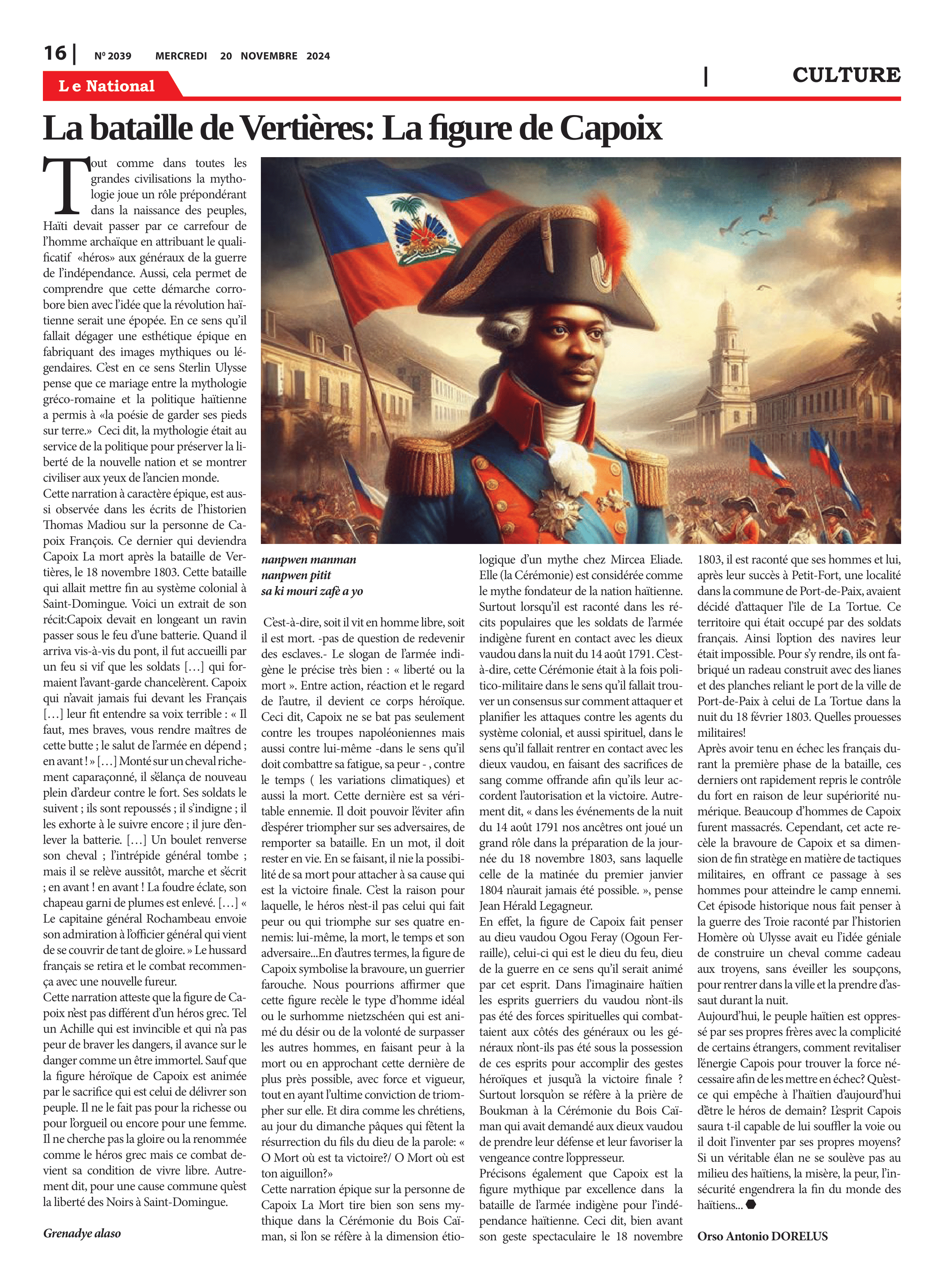 Page 18 de l'édition 2039