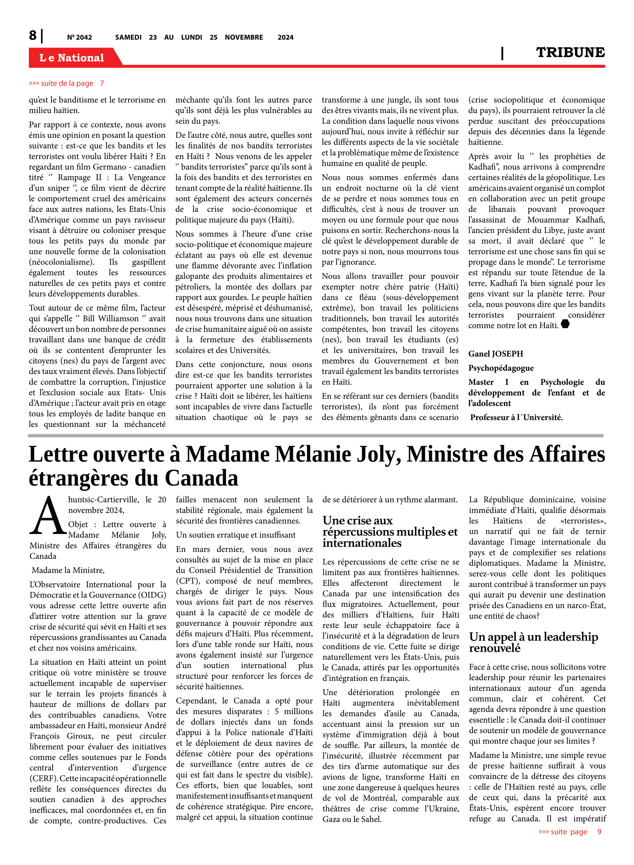 Page 8 de l'édition 2042