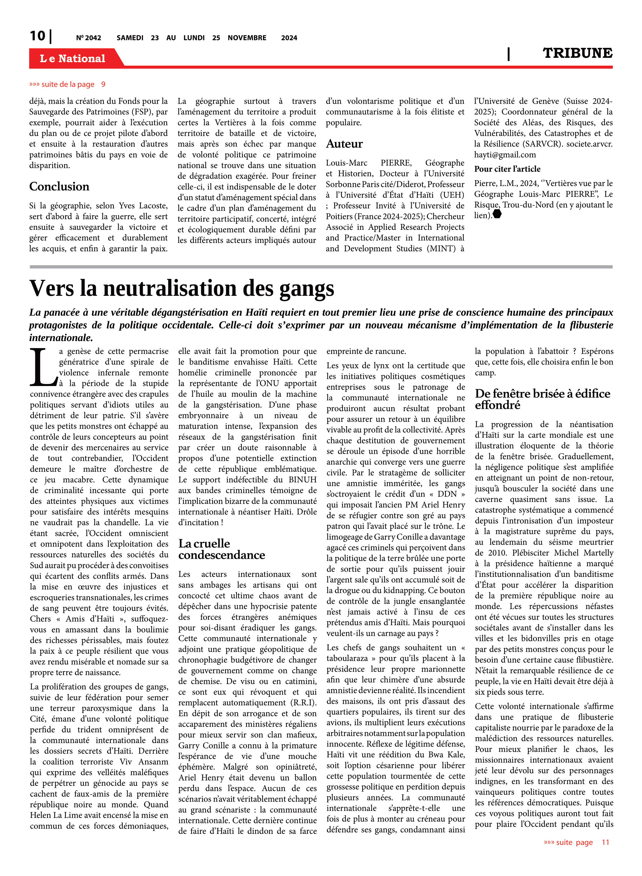 Page 10 de l'édition 2042