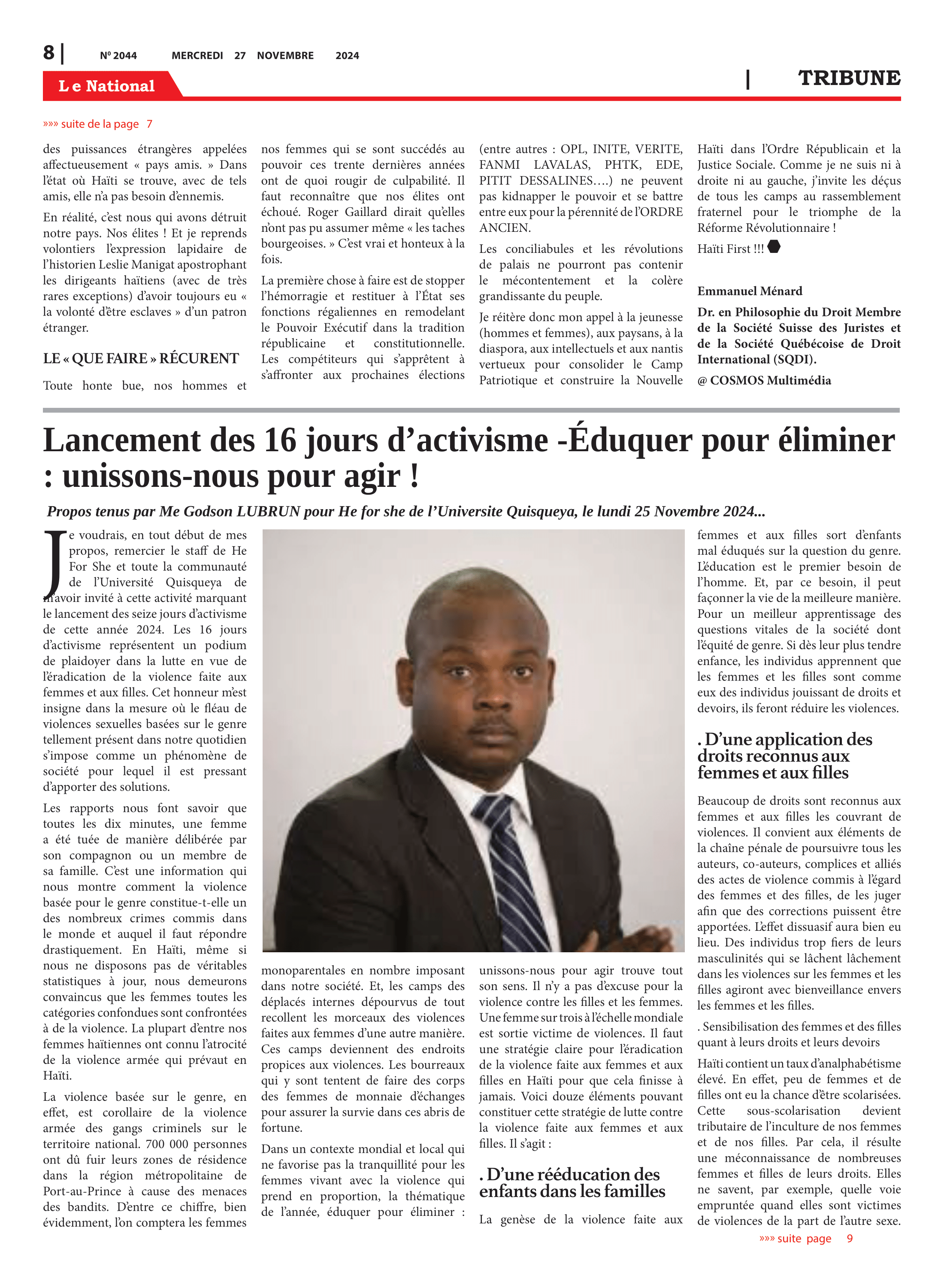Page 8 de l'édition 2044