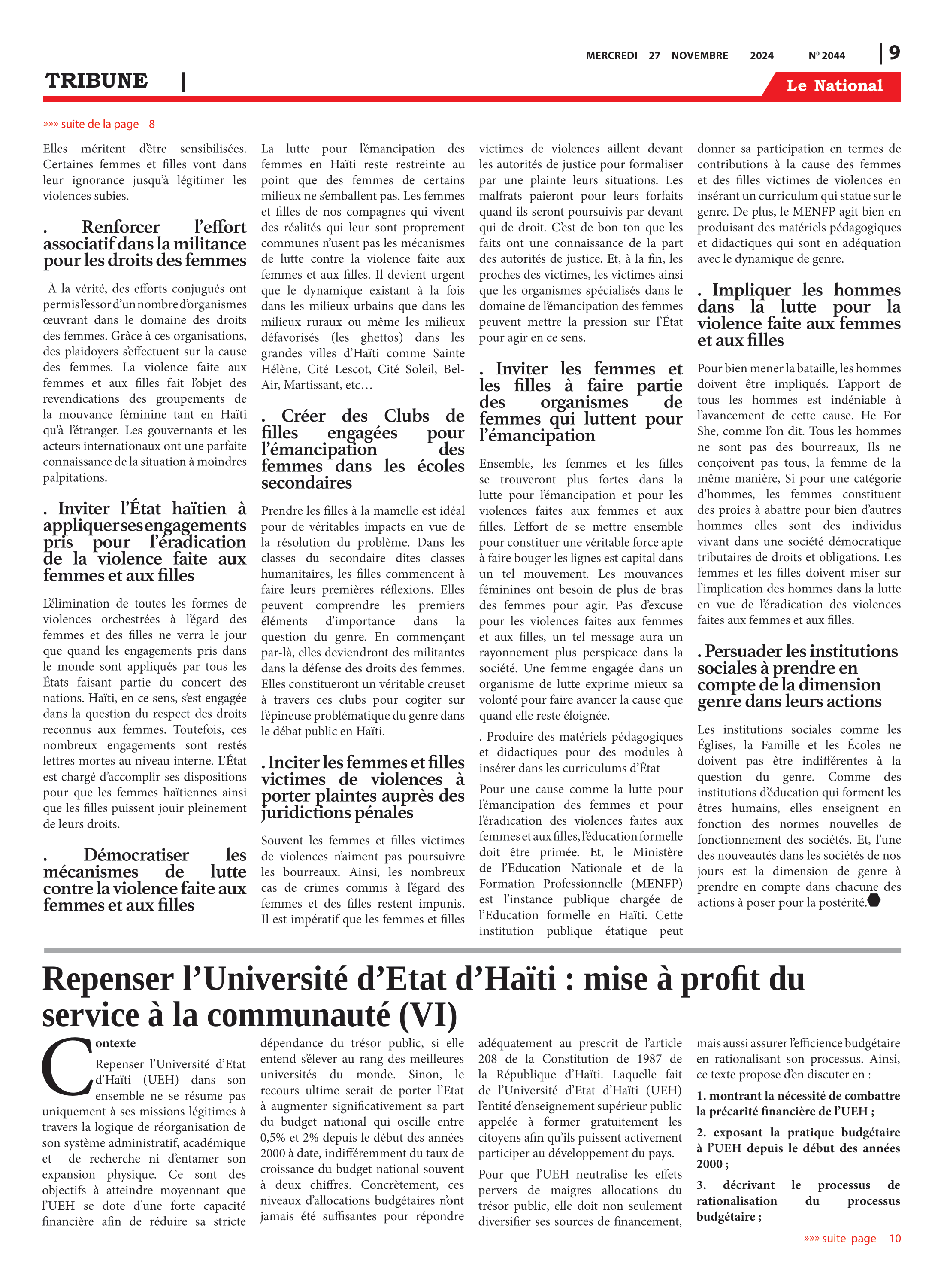Page 9 de l'édition 2044