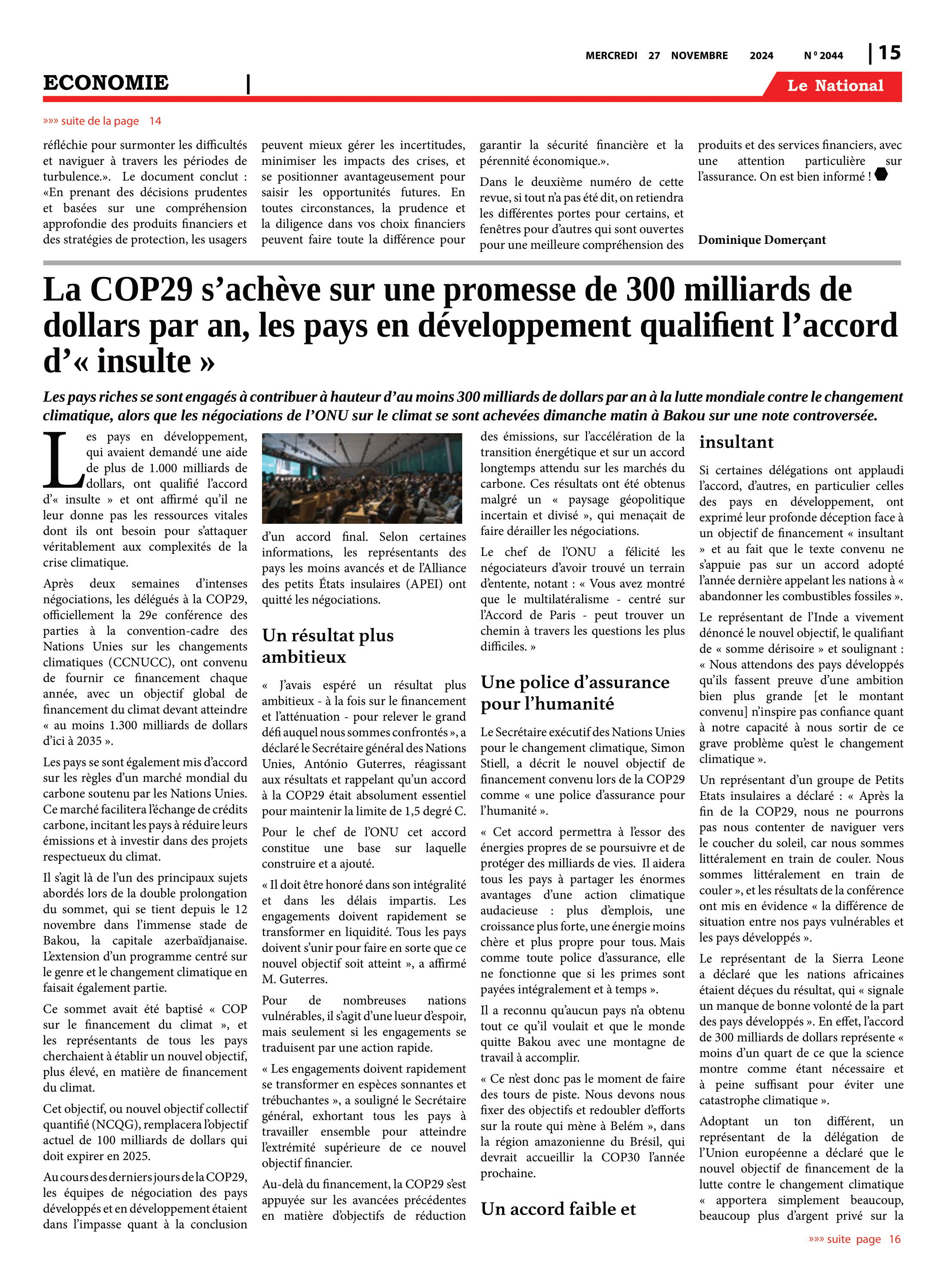 Page 15 de l'édition 2044