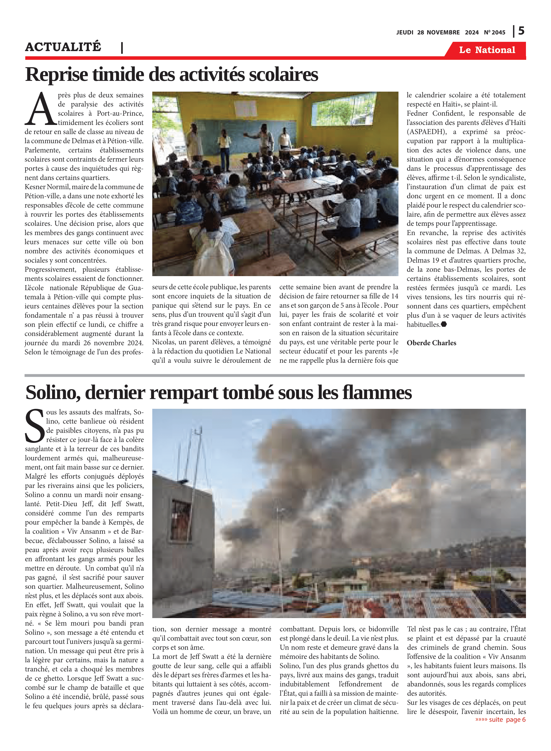 Page 5 de l'édition 2045