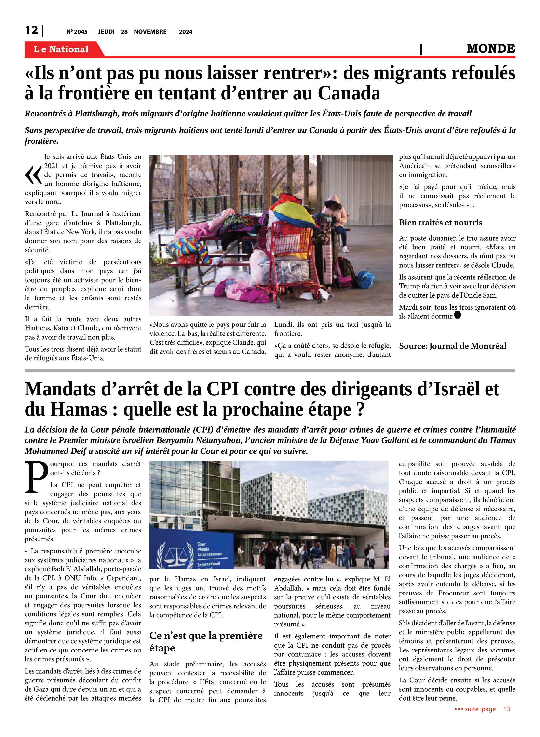 Page 12 de l'édition 2045