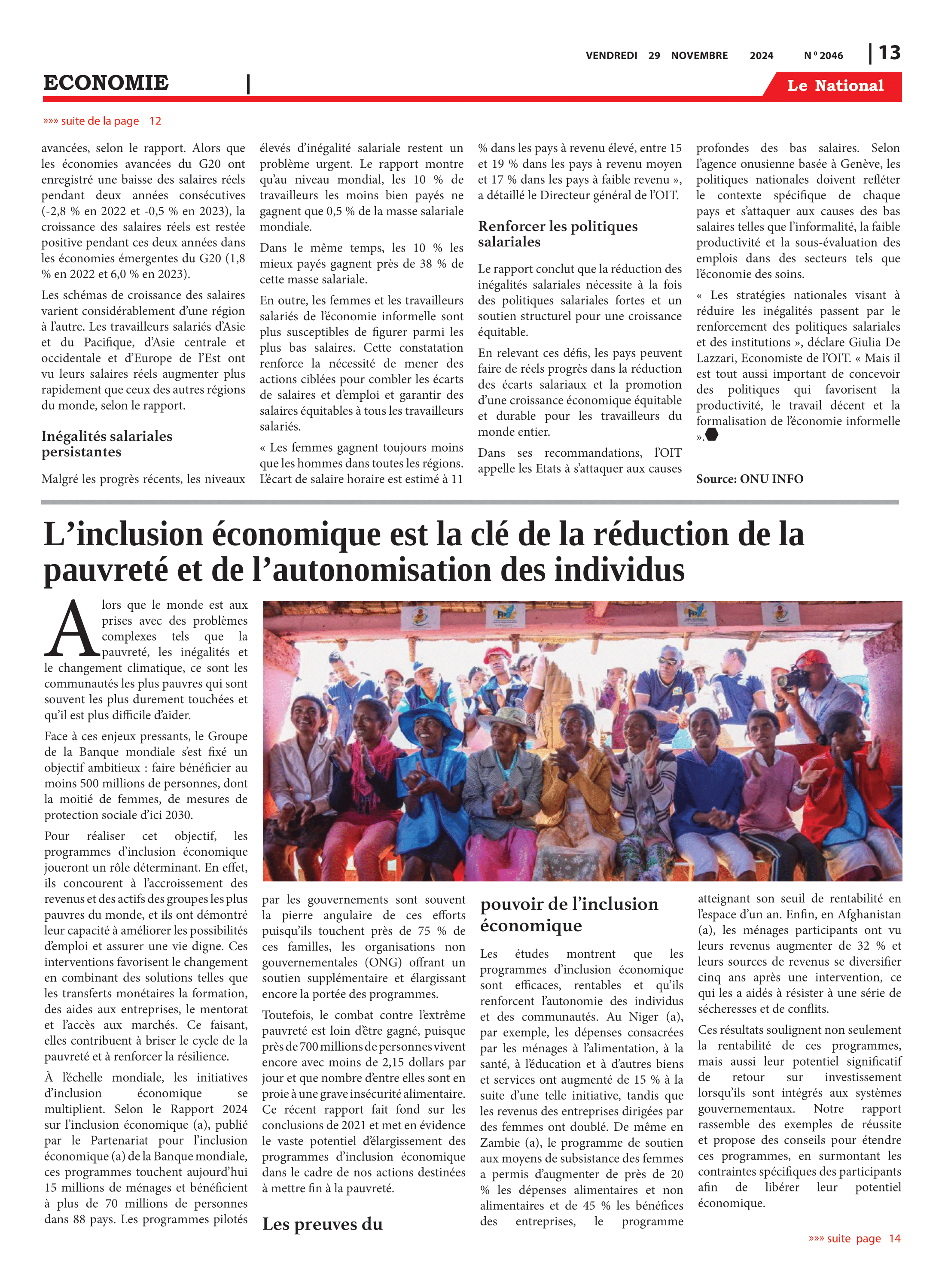 Page 13 de l'édition 2046