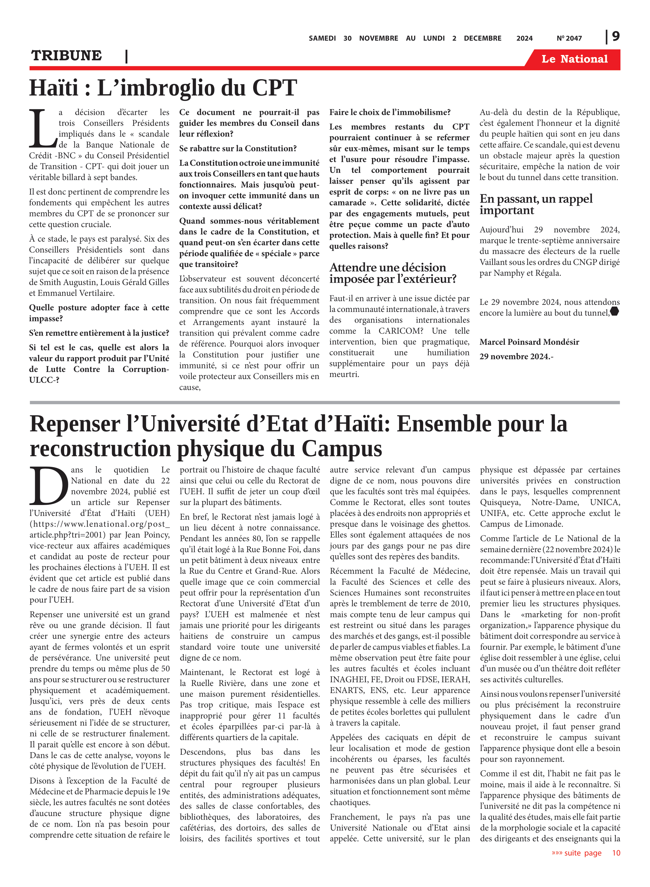 Page 9 de l'édition 2047