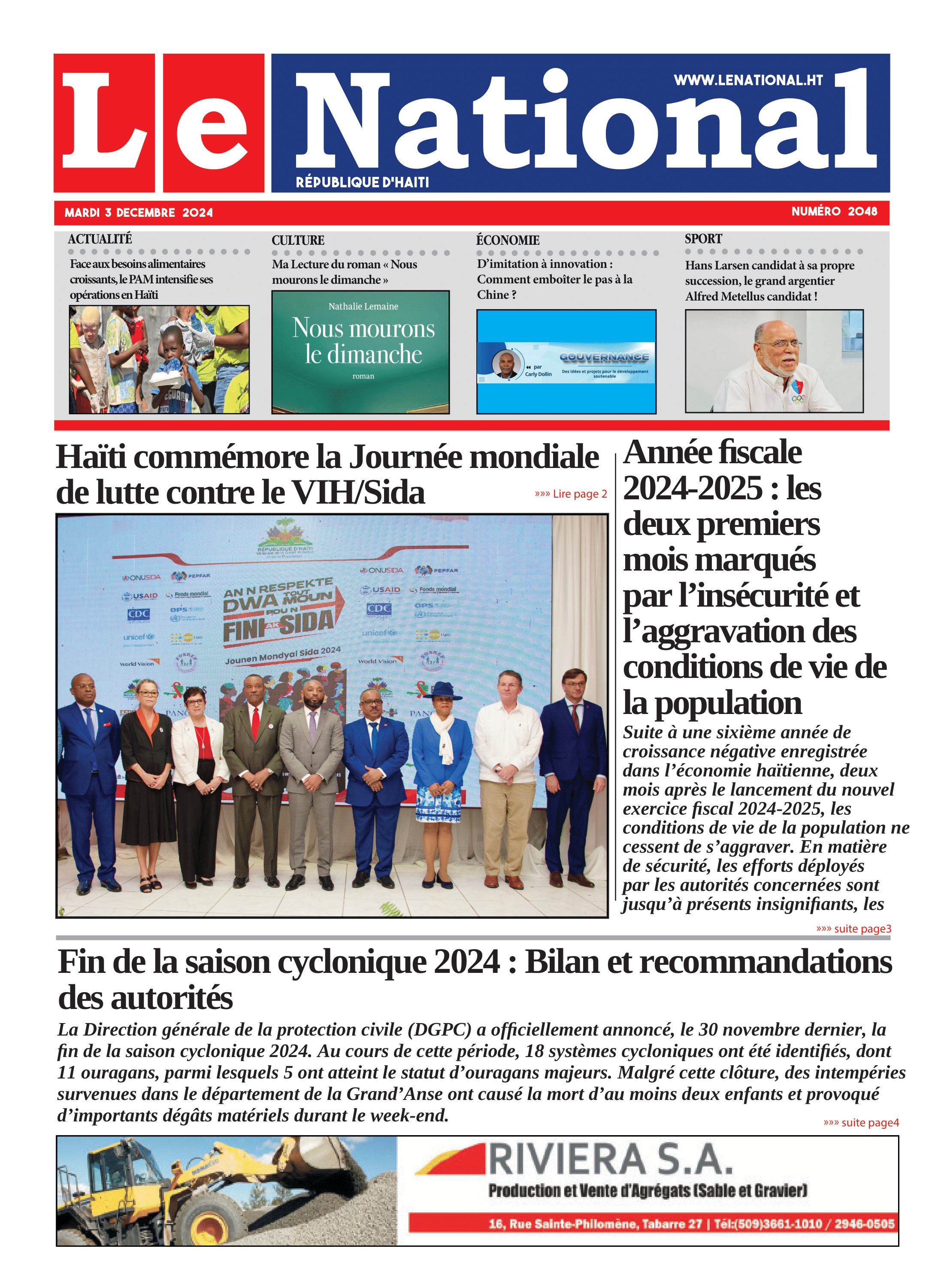 Page 1 de l'édition 2048