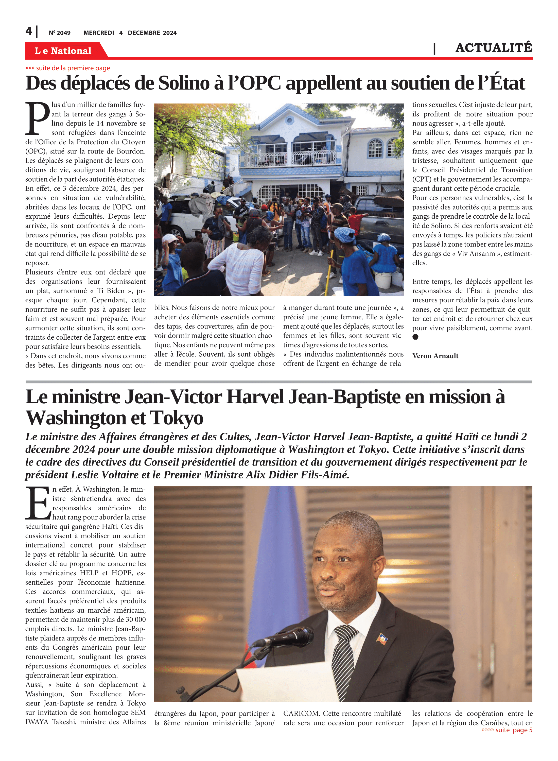 Page 4 de l'édition 2049