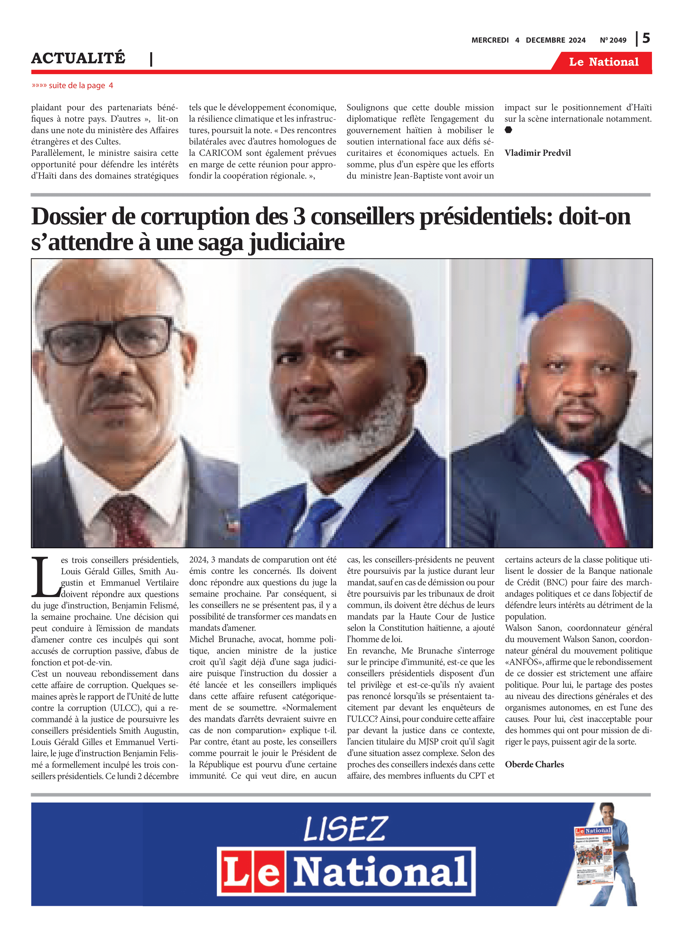 Page 5 de l'édition 2049