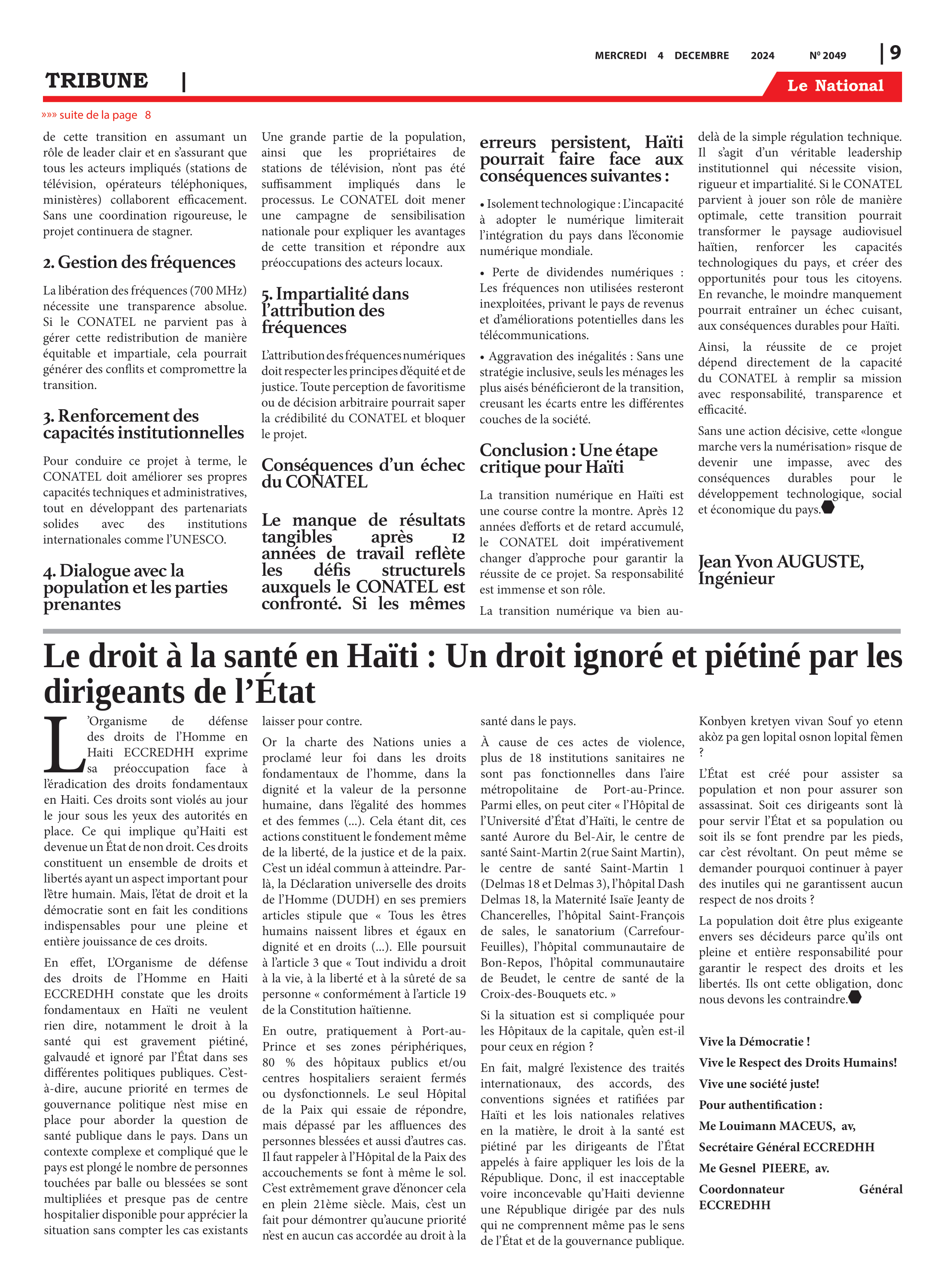 Page 9 de l'édition 2049
