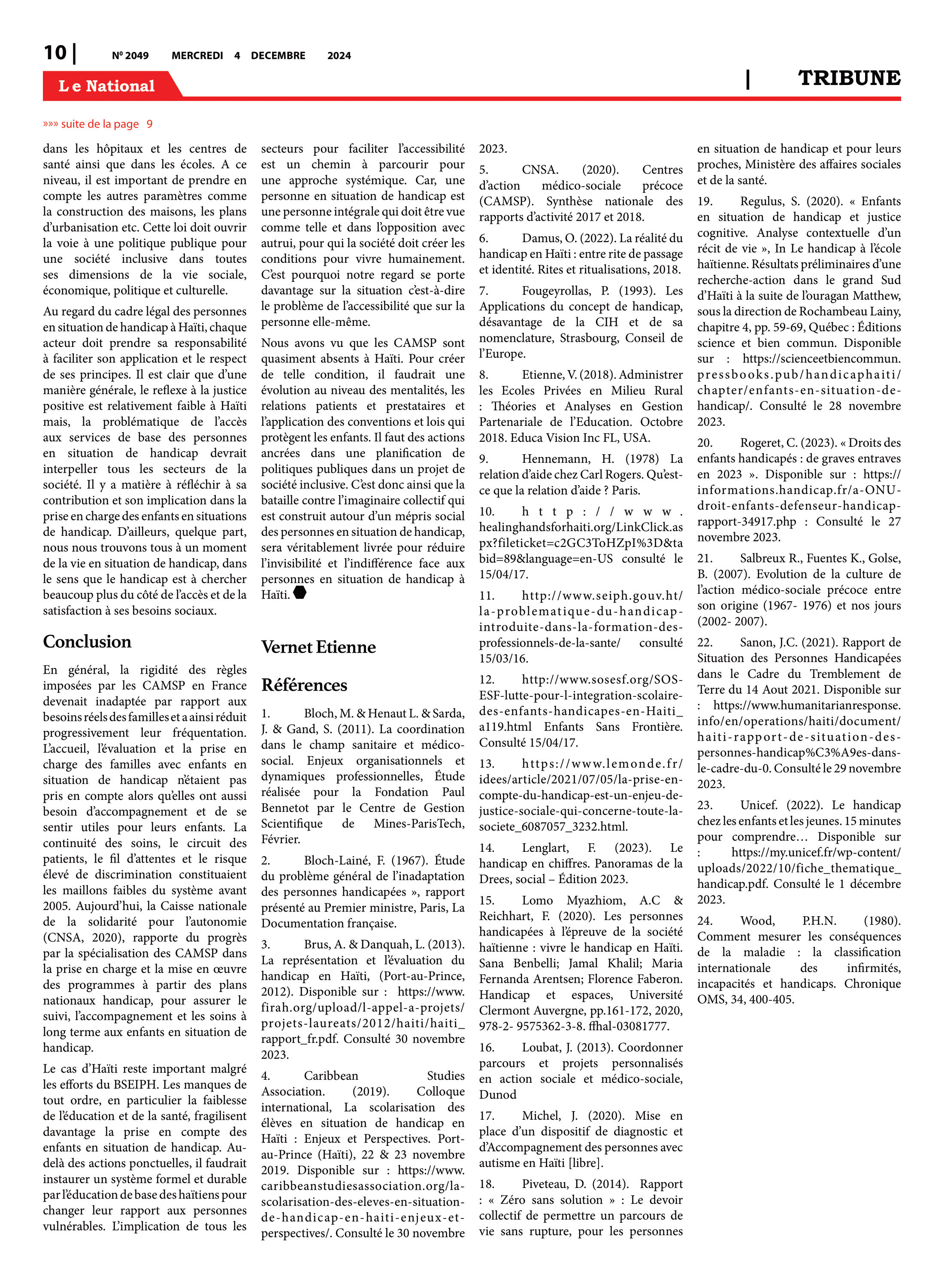 Page 10 de l'édition 2050
