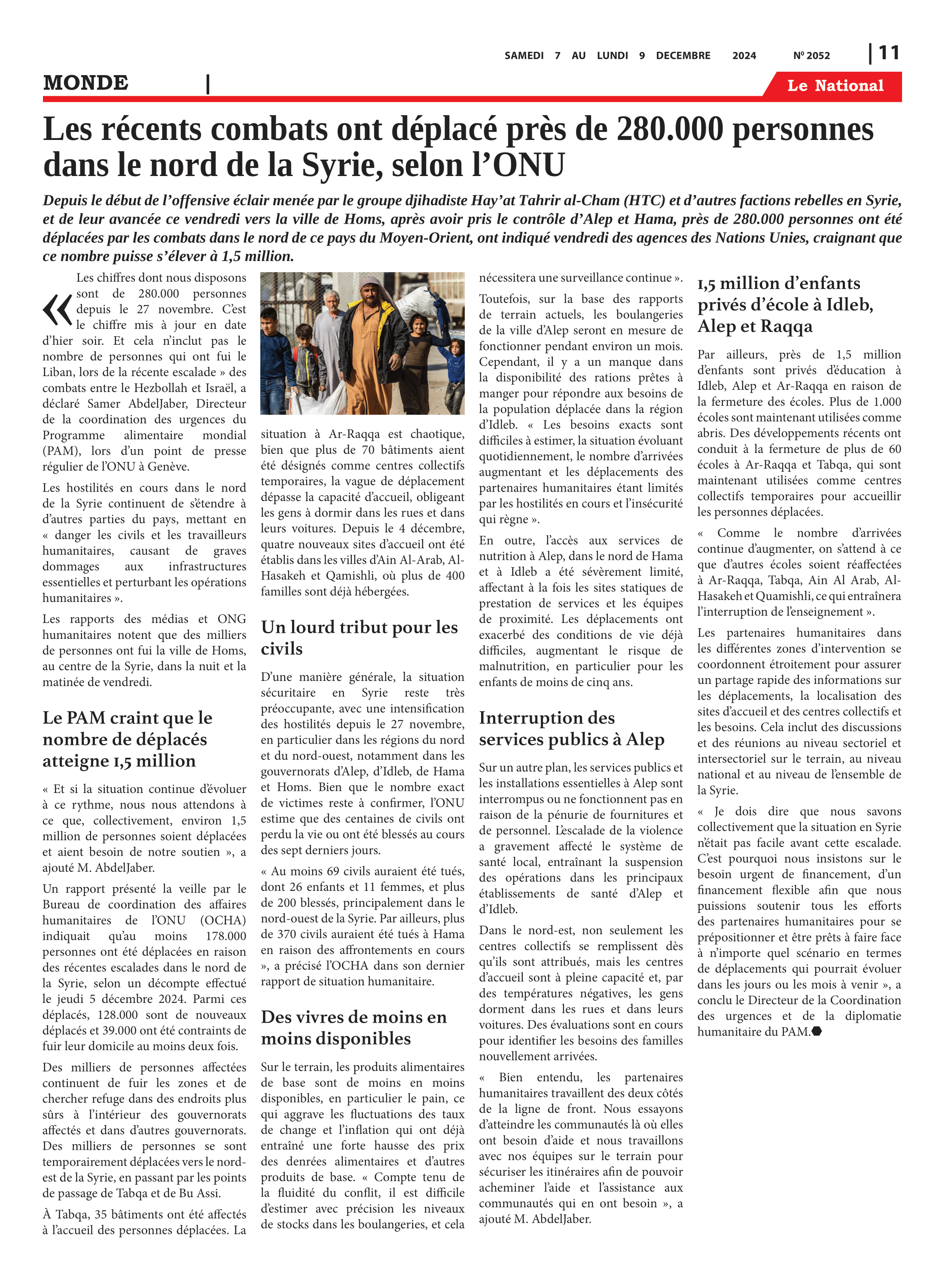 Page 11 de l'édition 2052