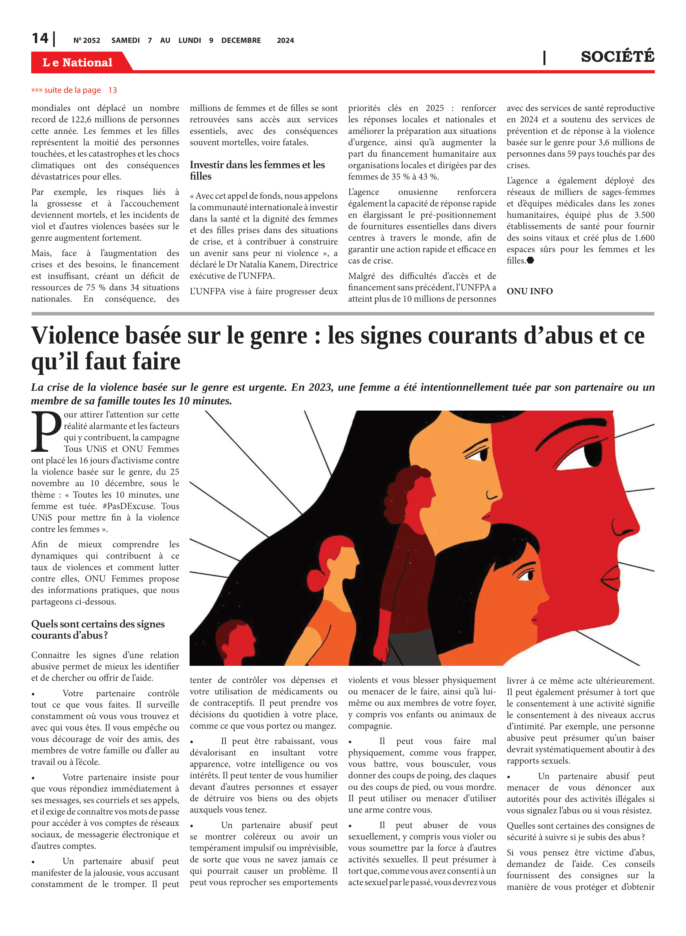 Page 14 de l'édition 2052