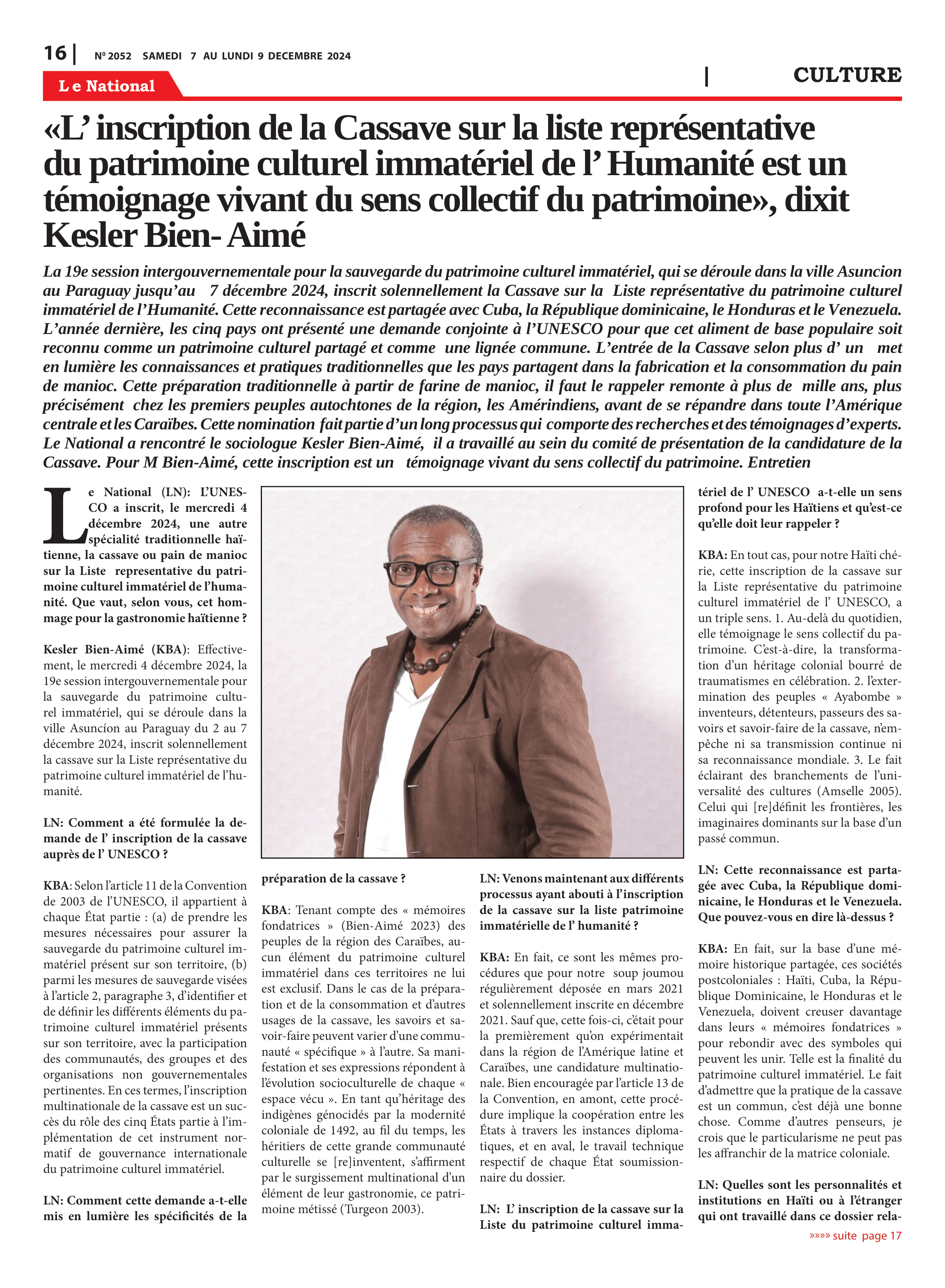 Page 16 de l'édition 2052