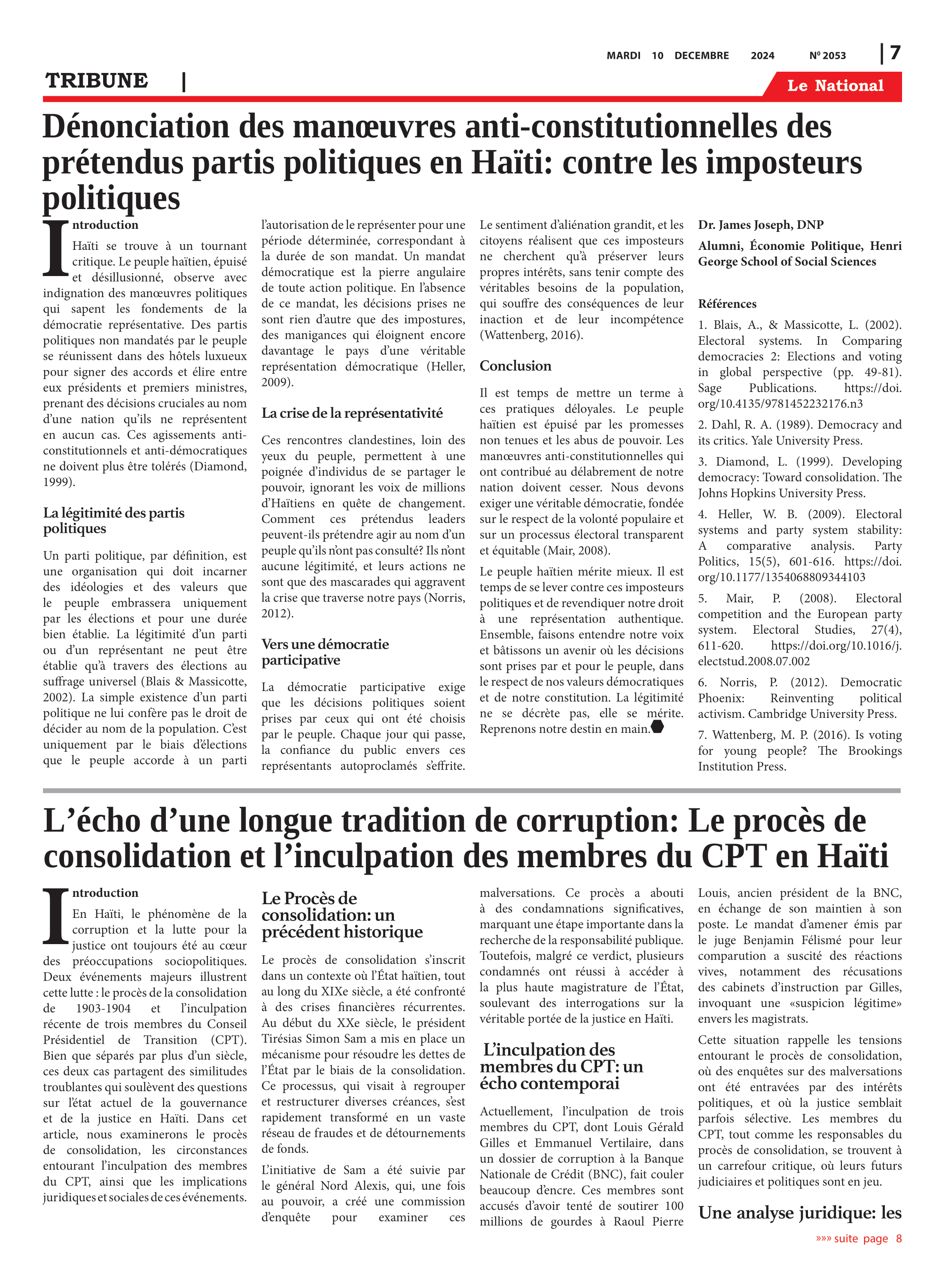 Page 7 de l'édition 2053