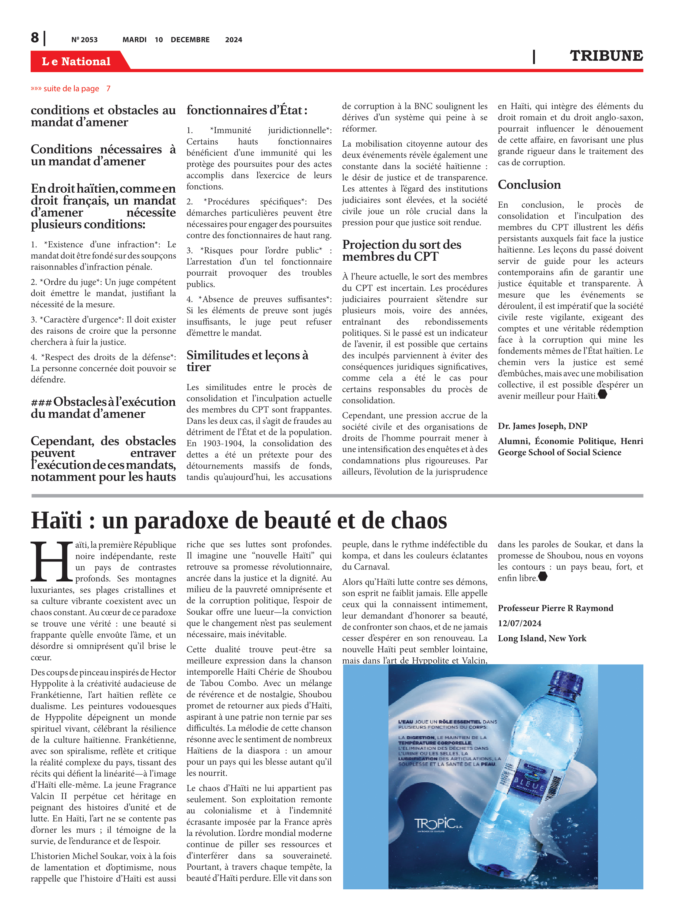 Page 8 de l'édition 2053
