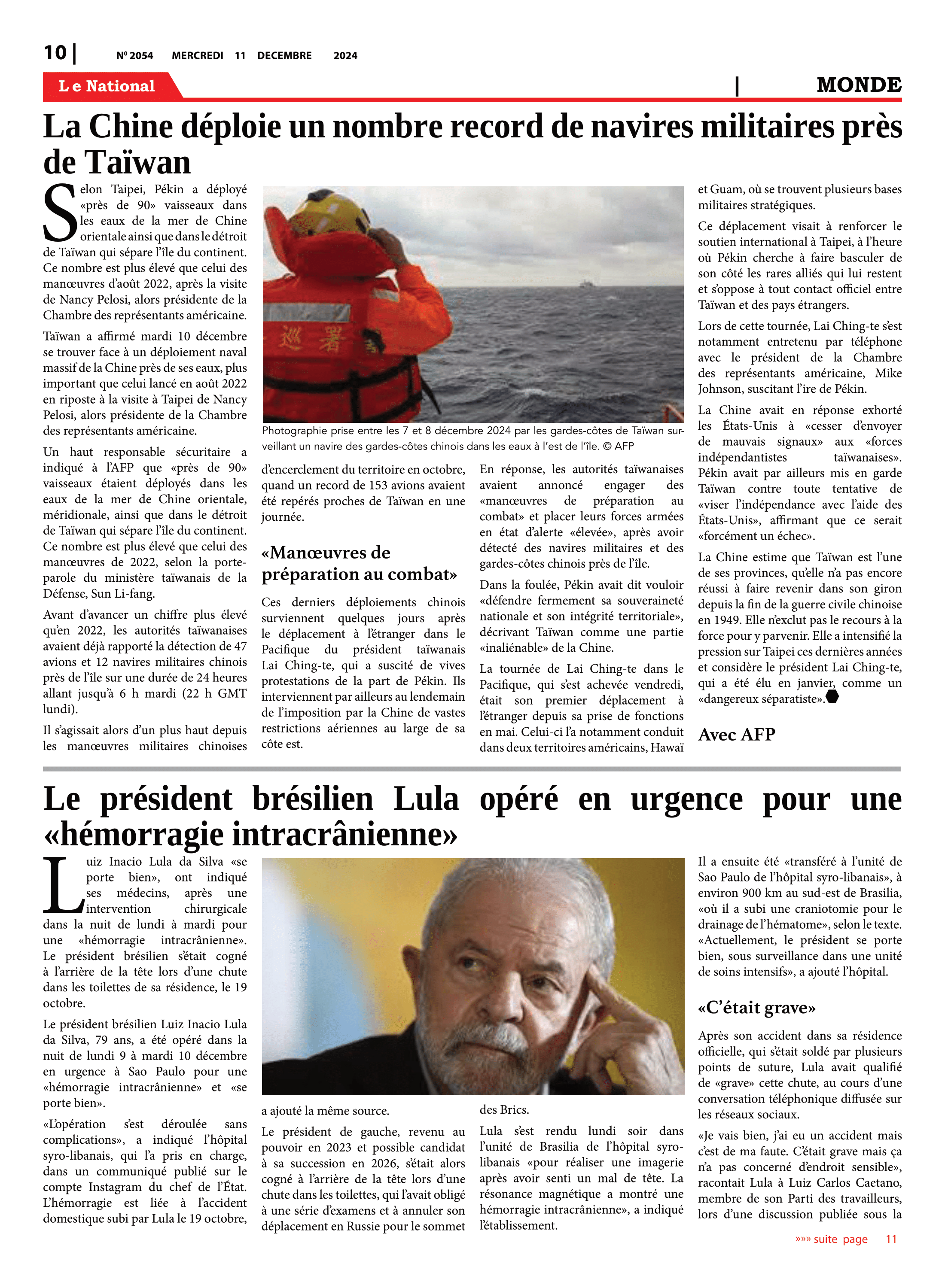 Page 10 de l'édition 2054