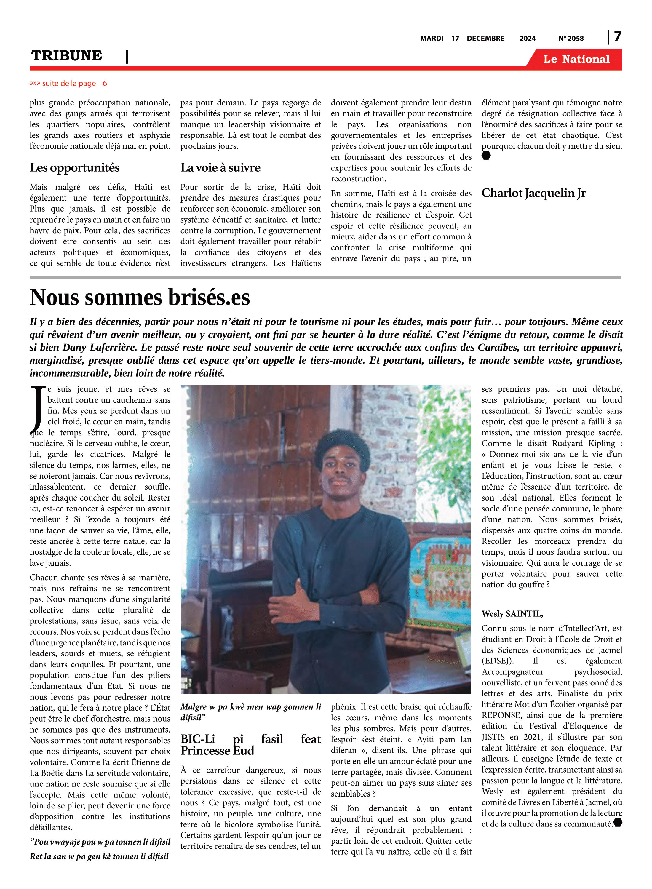 Page 7 de l'édition 2058