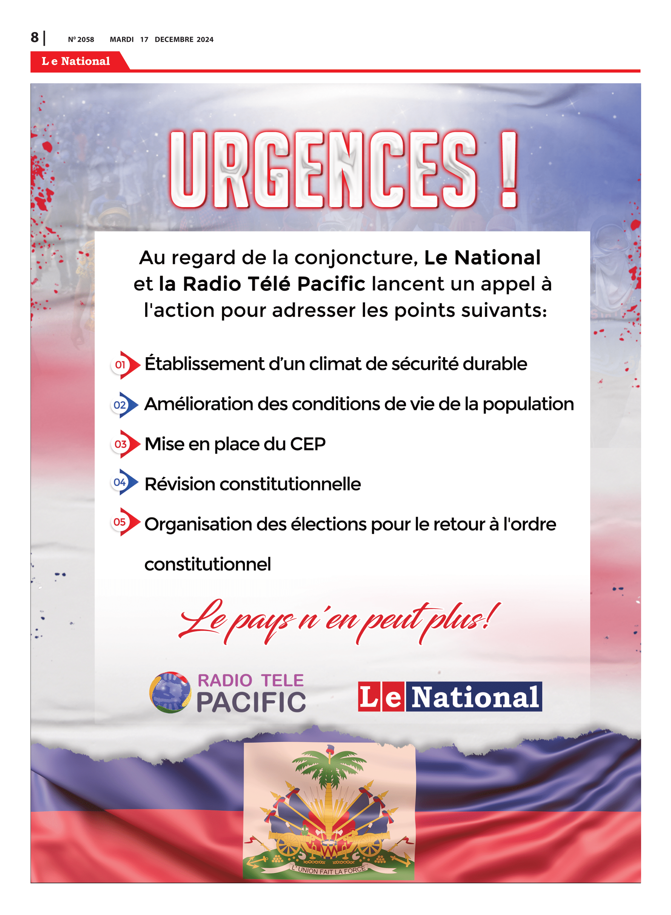 Page 8 de l'édition 2058