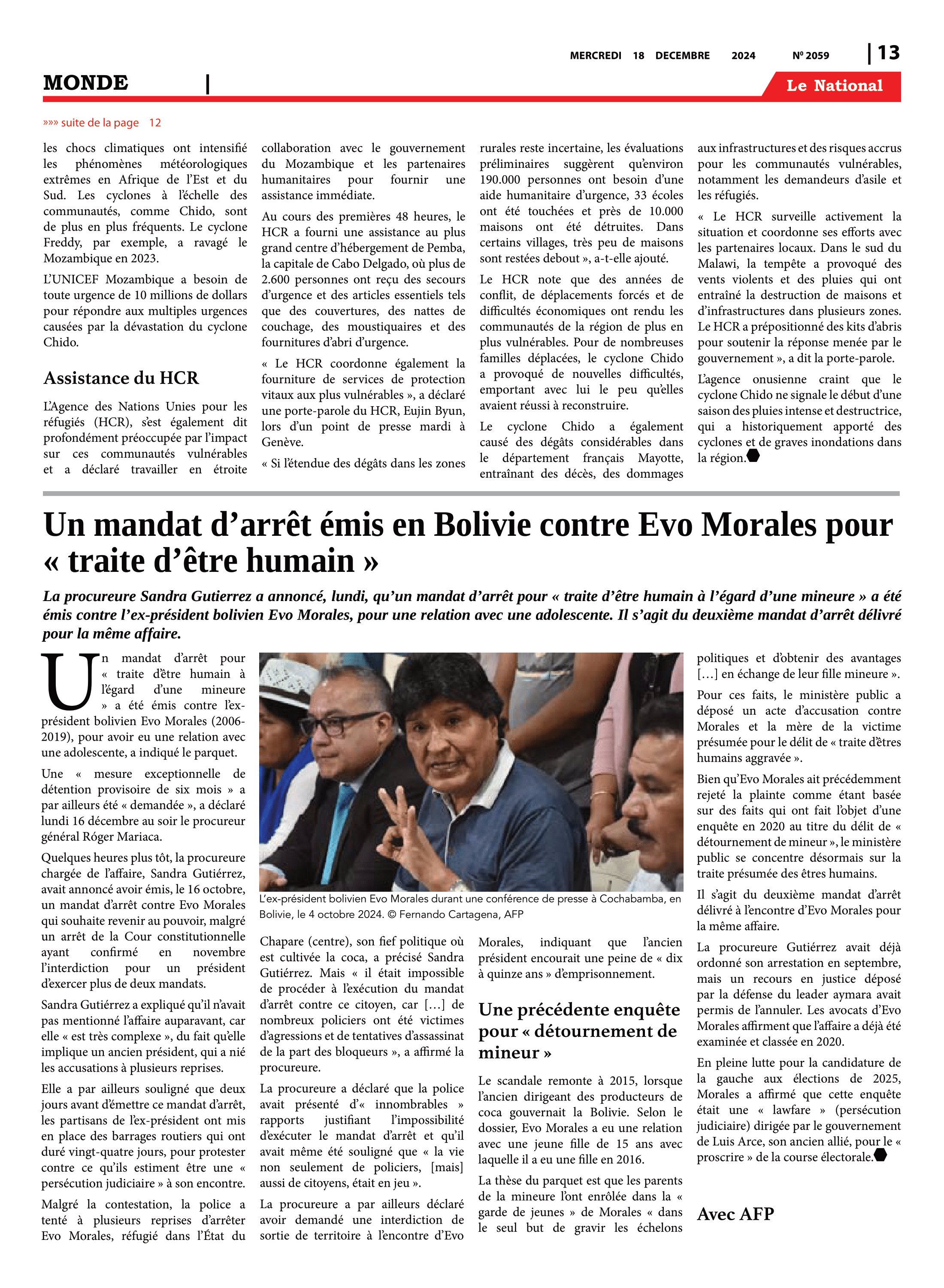 Page 13 de l'édition 2059