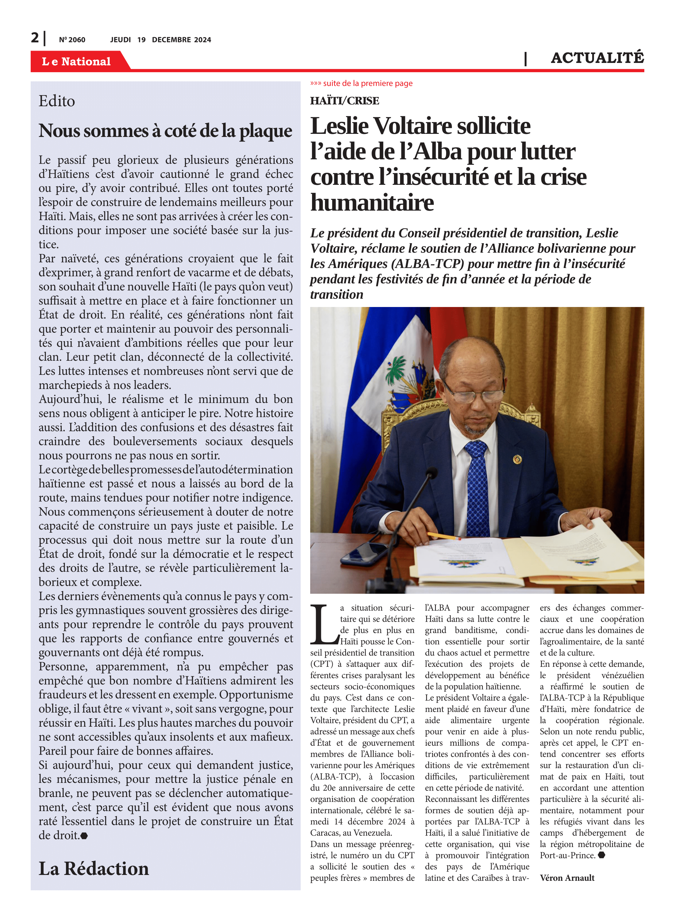 Page 2 de l'édition 2060