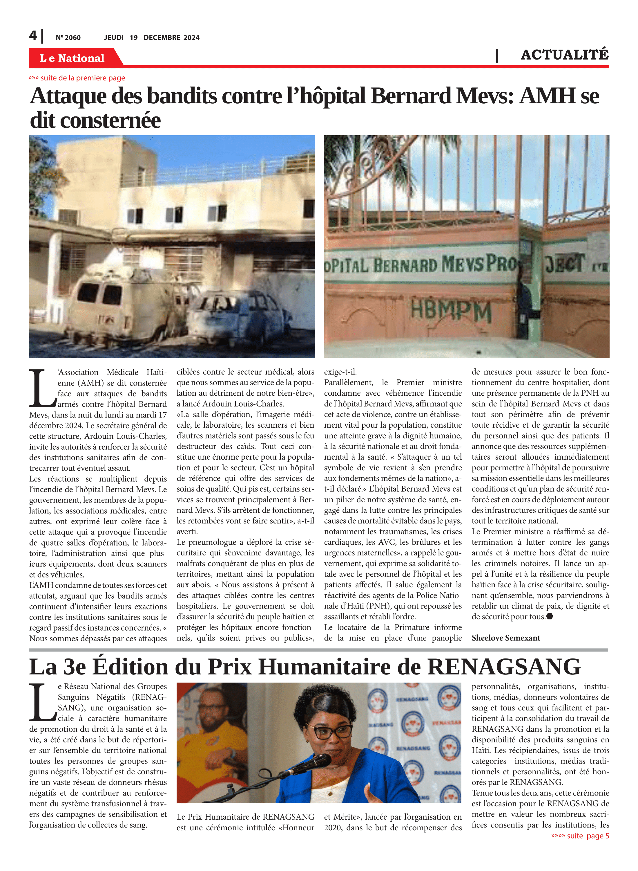 Page 4 de l'édition 2060