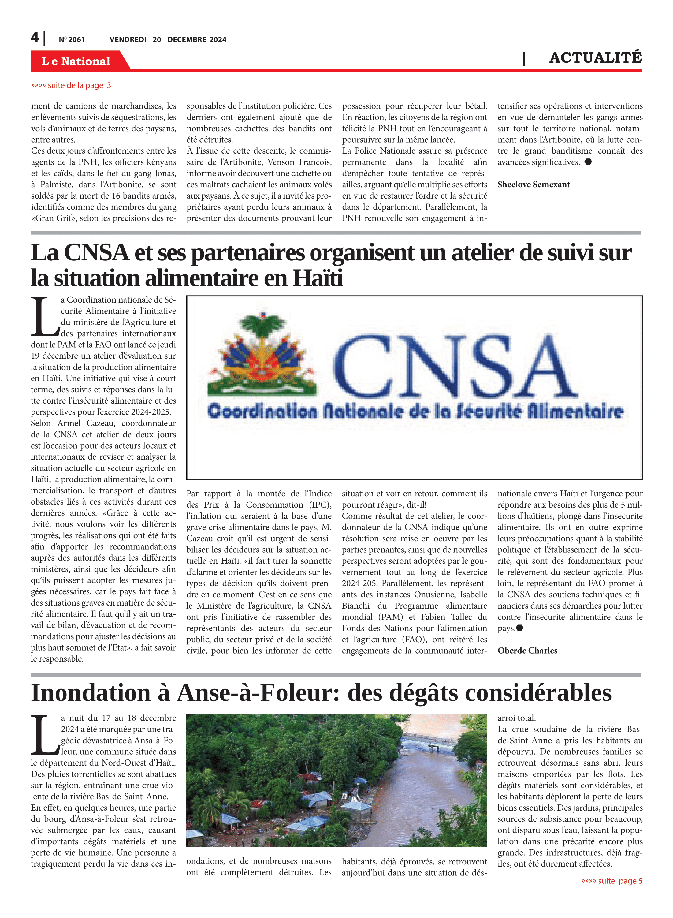 Page 4 de l'édition 2061