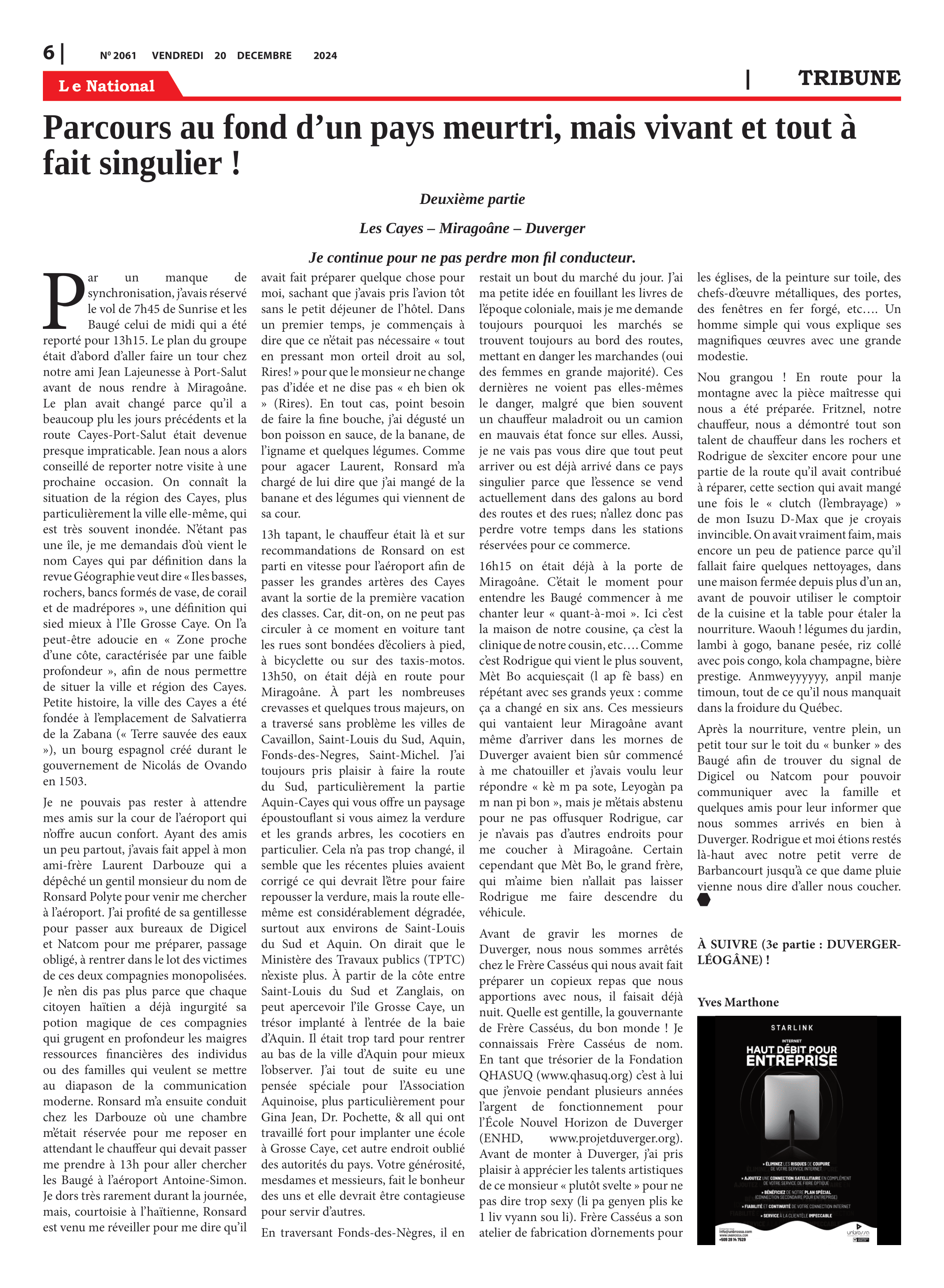 Page 6 de l'édition 2061