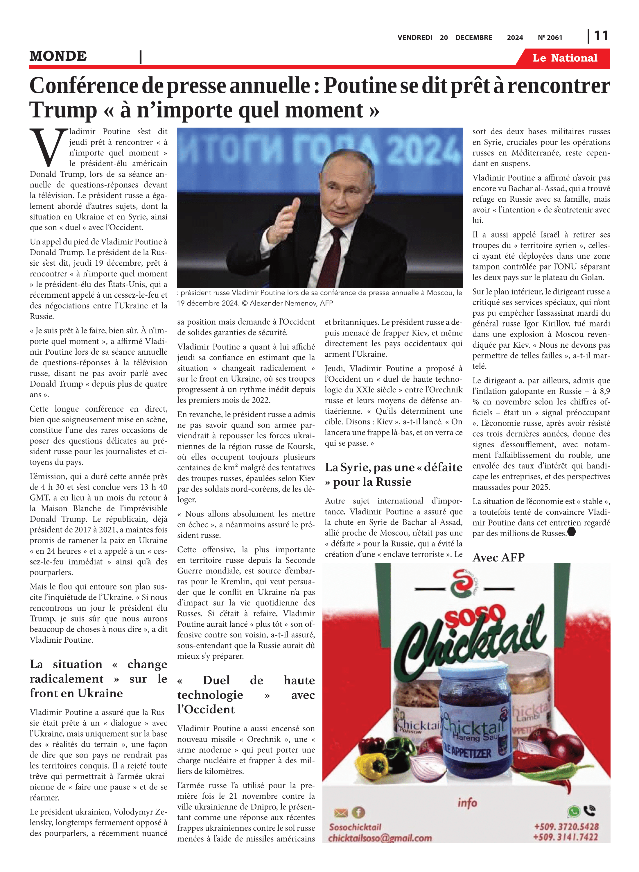 Page 11 de l'édition 2061