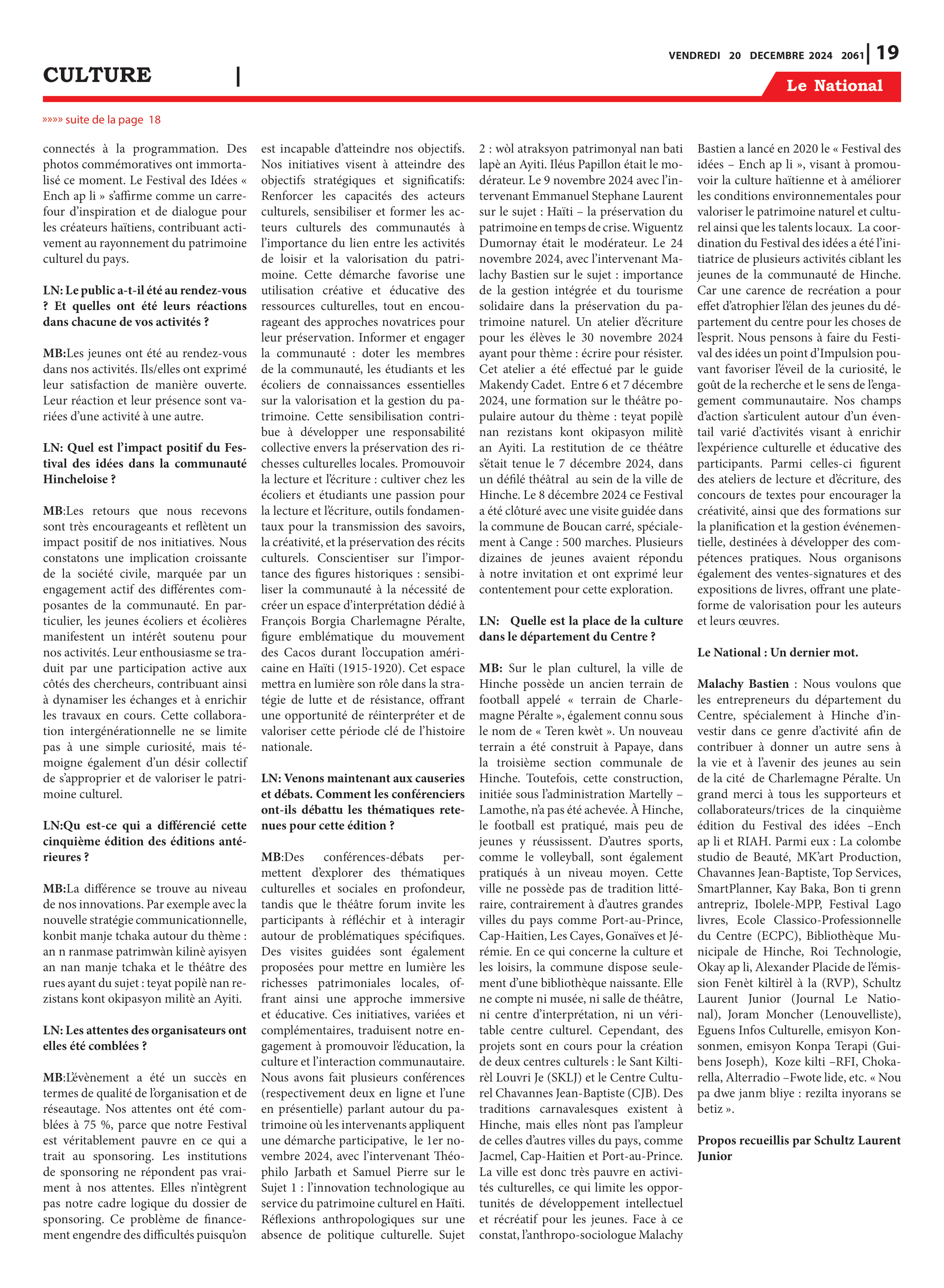 Page 19 de l'édition 2061