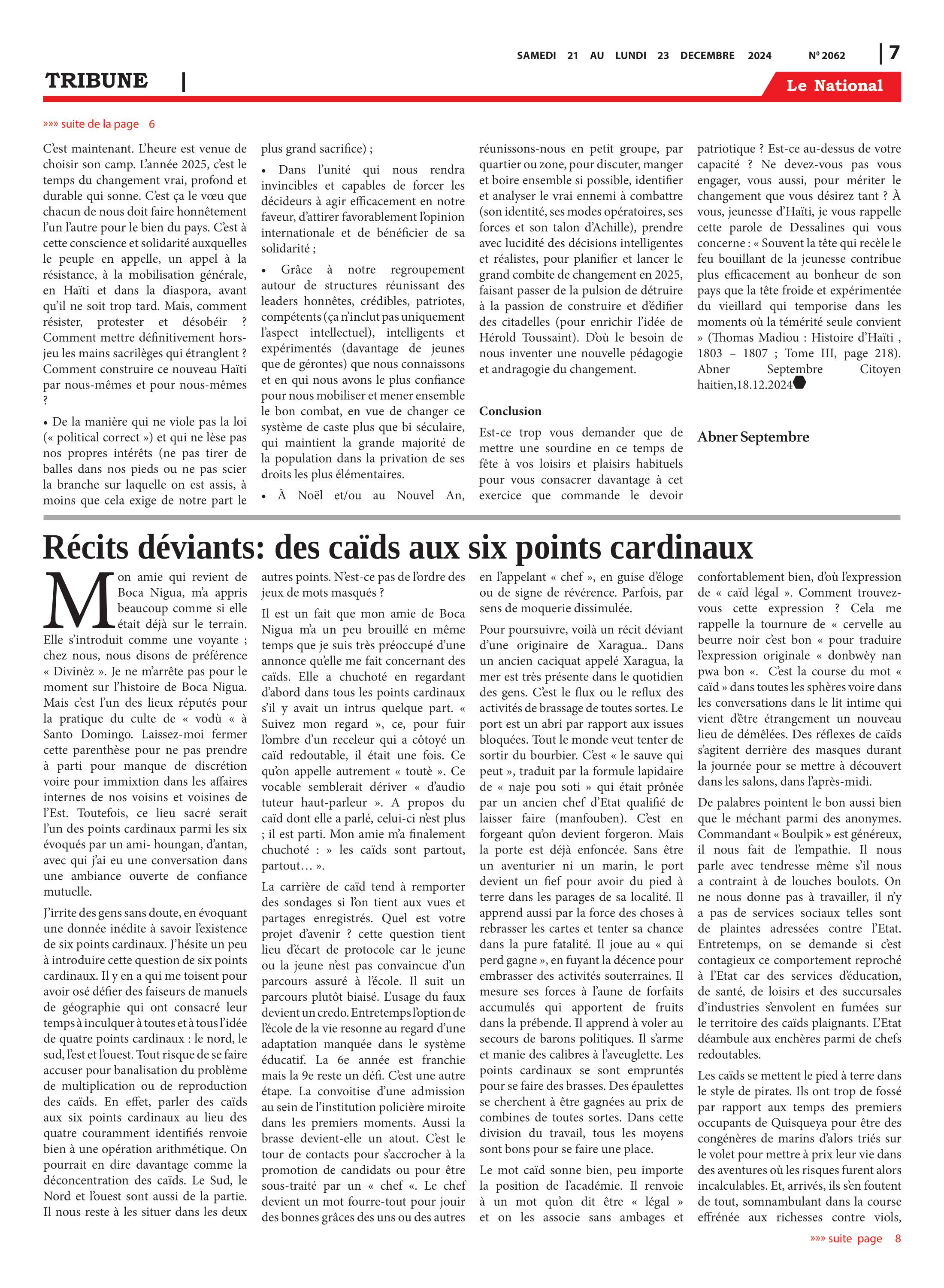 Page 7 de l'édition 2062