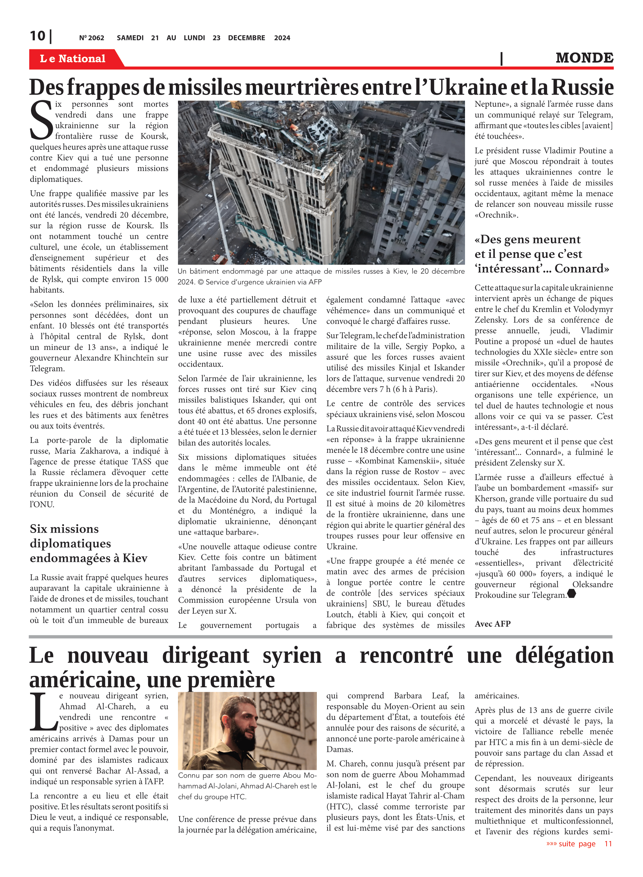 Page 10 de l'édition 2062