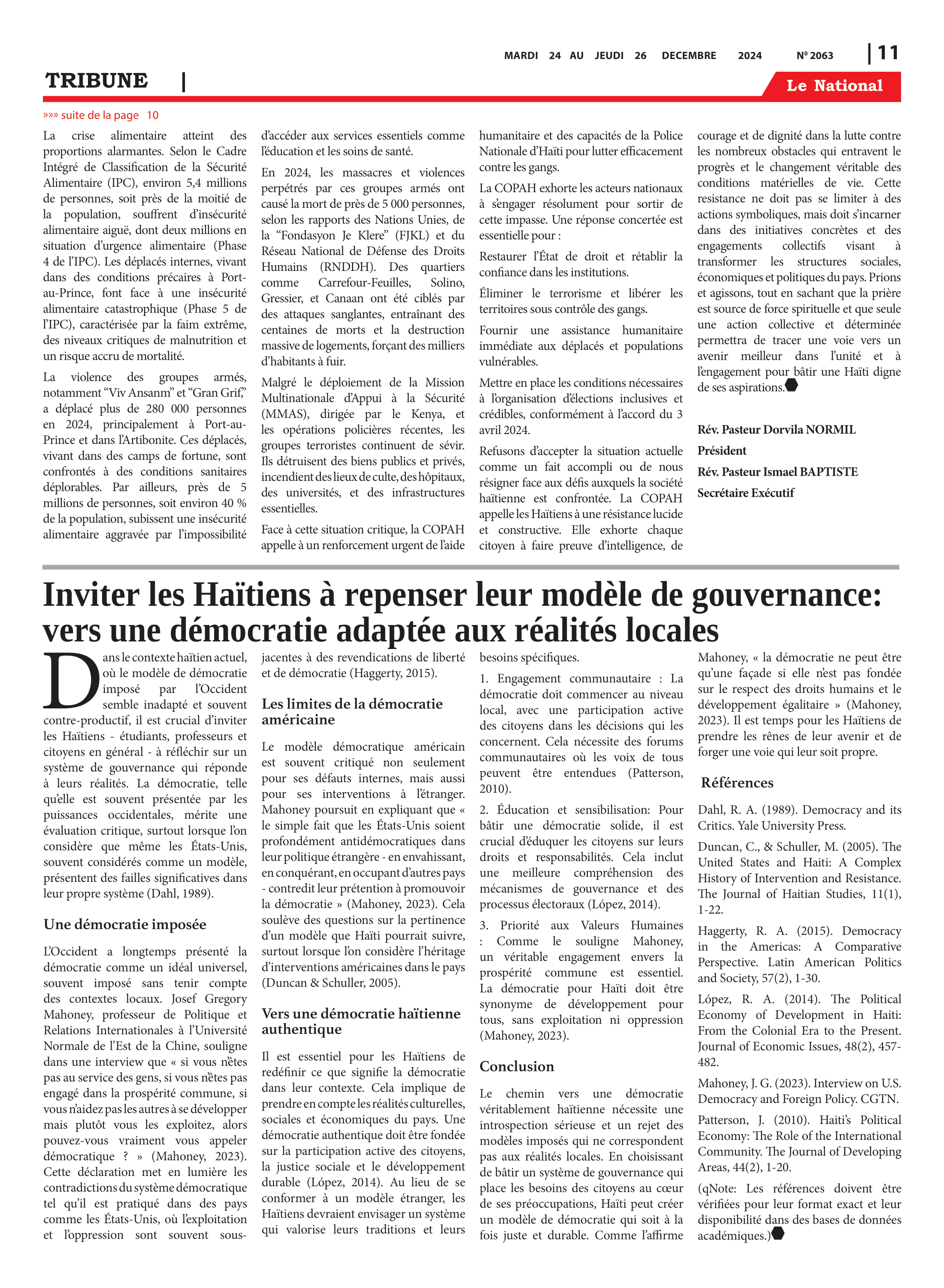 Page 11 de l'édition 2063