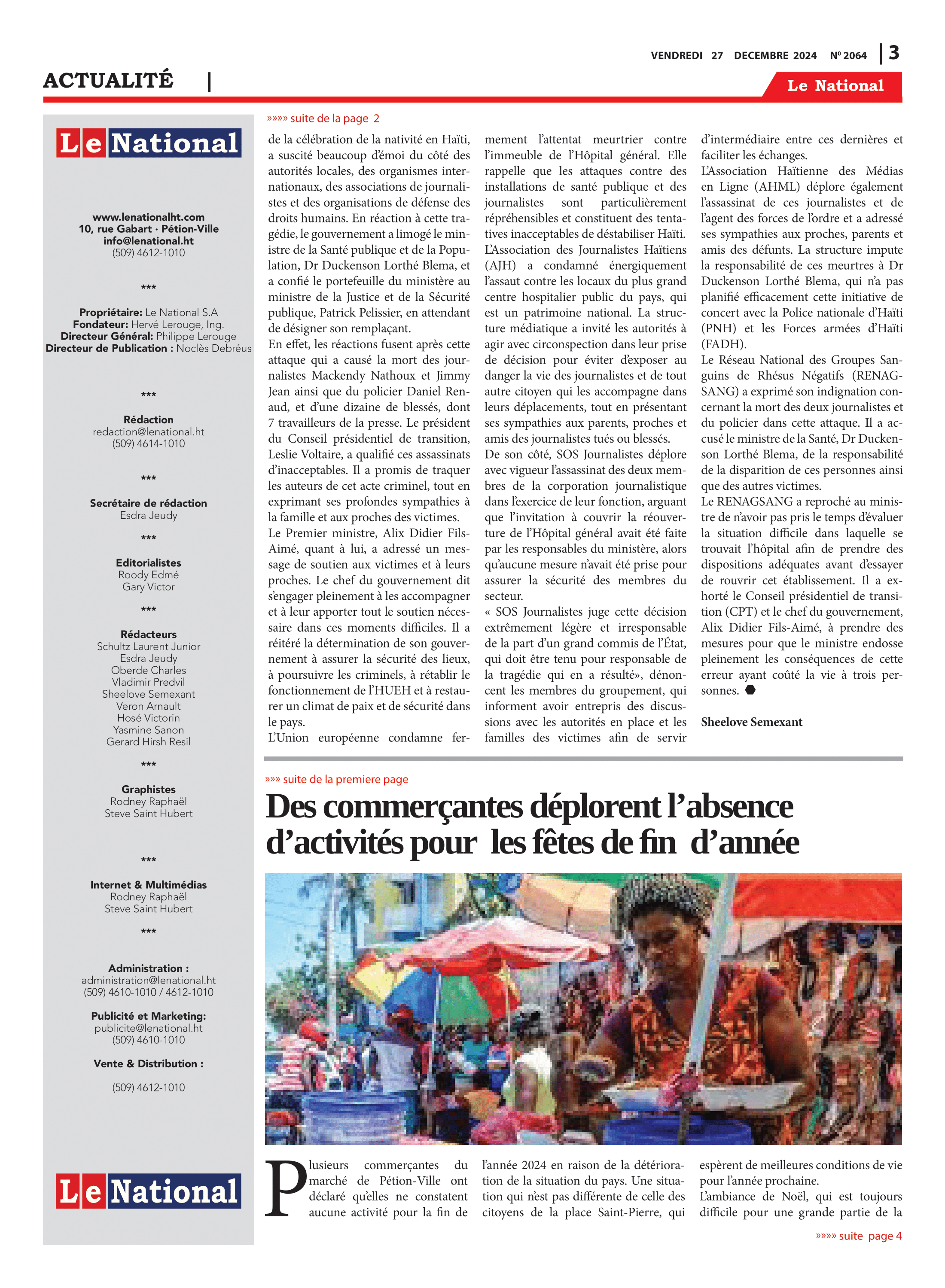 Page 3 de l'édition 2064