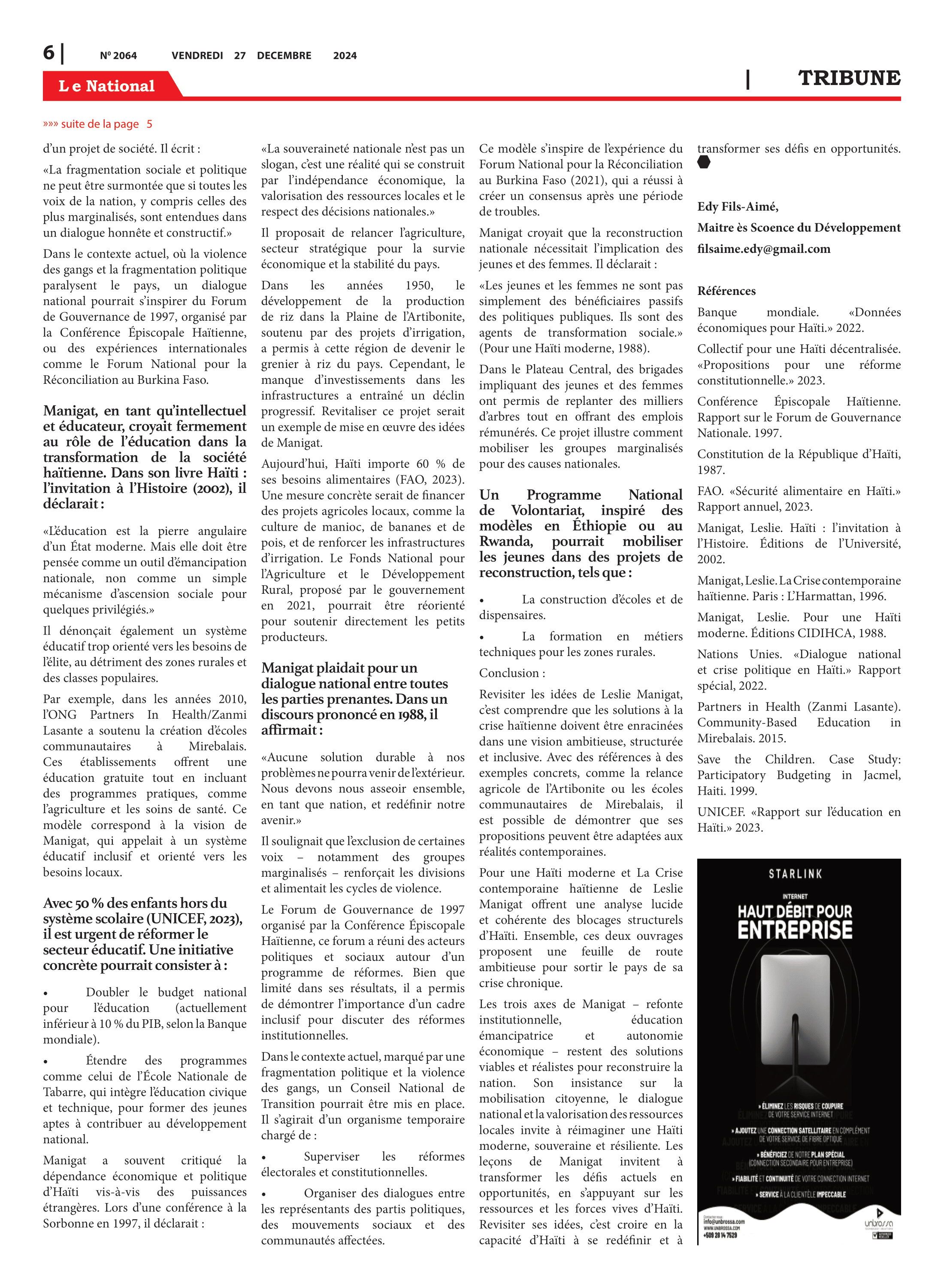 Page 7 de l'édition 2064