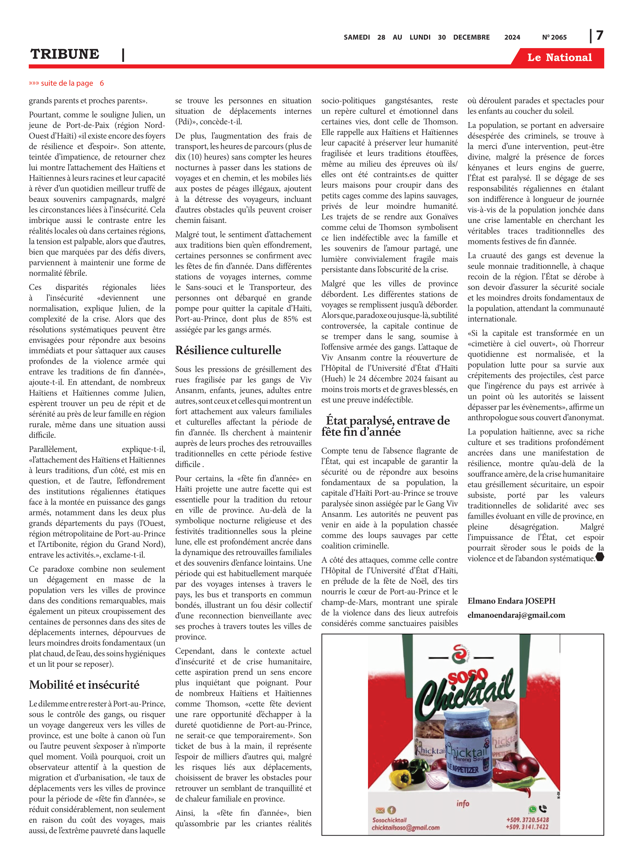 Page 7 de l'édition 2065