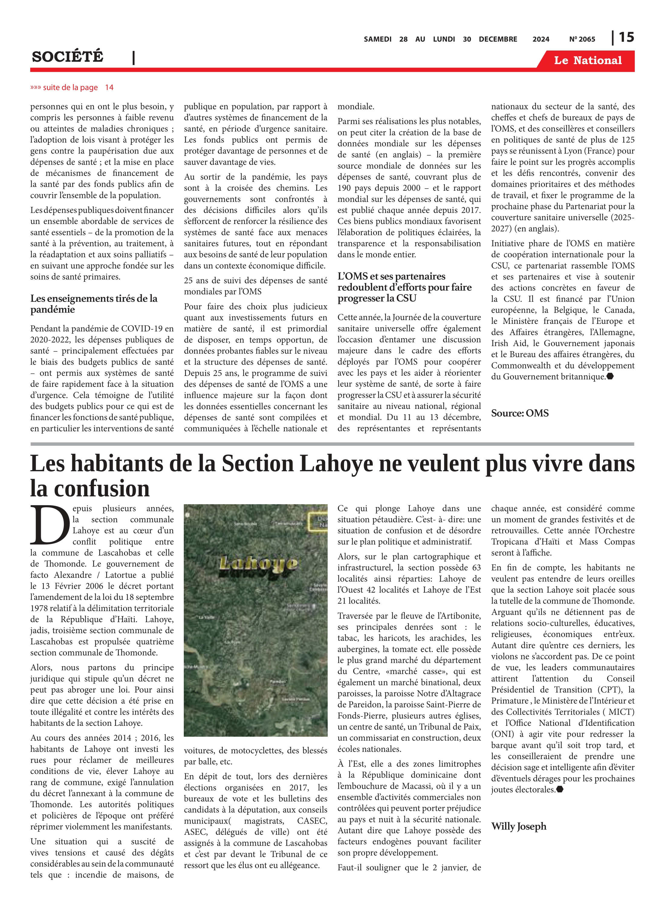 Page 15 de l'édition 2065